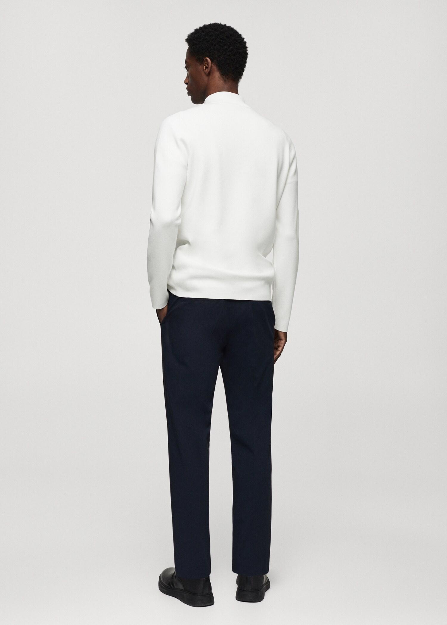 Pull-over col montant zip - Verso de l’article