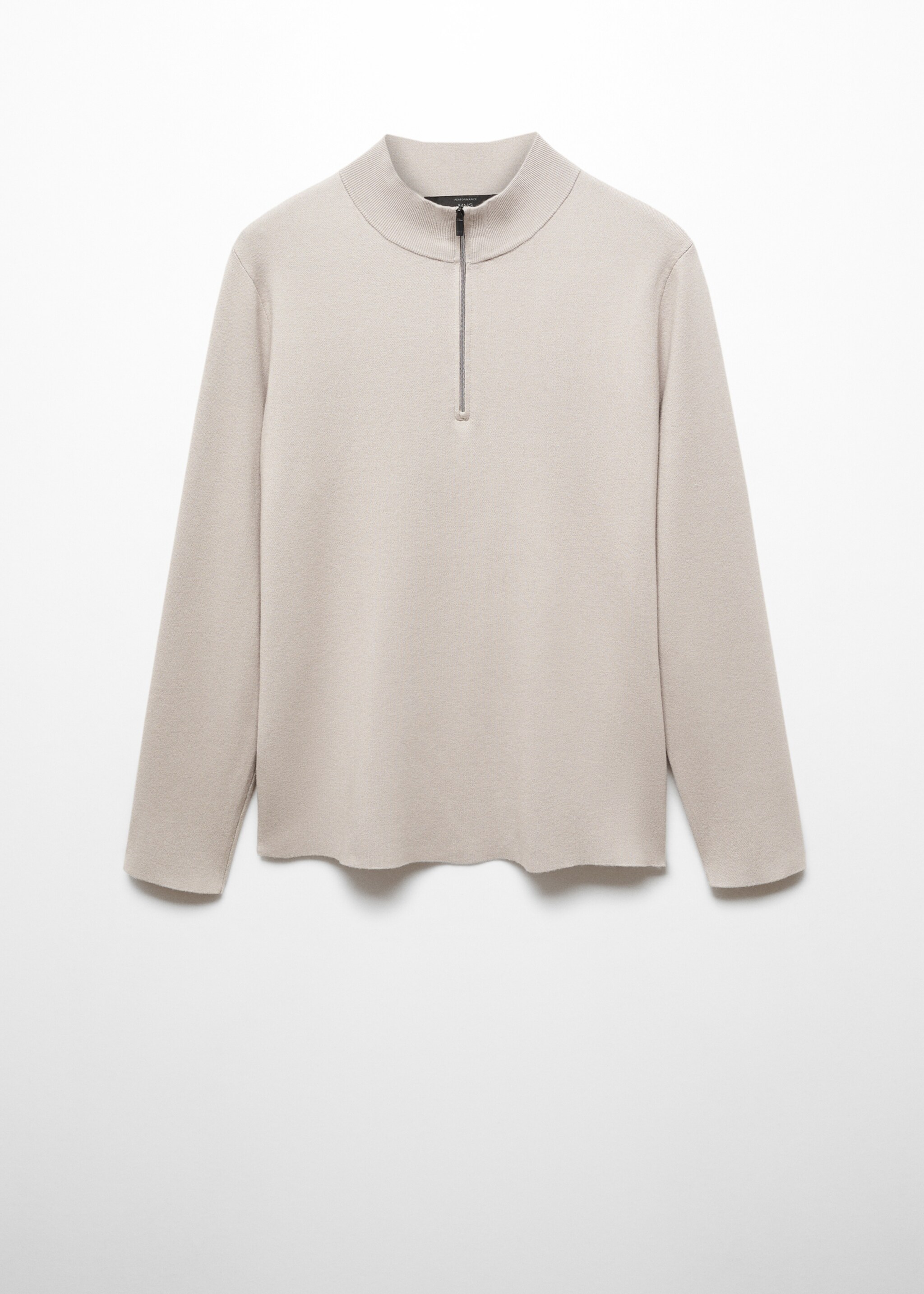 Pull-over col montant zip - Article sans modèle