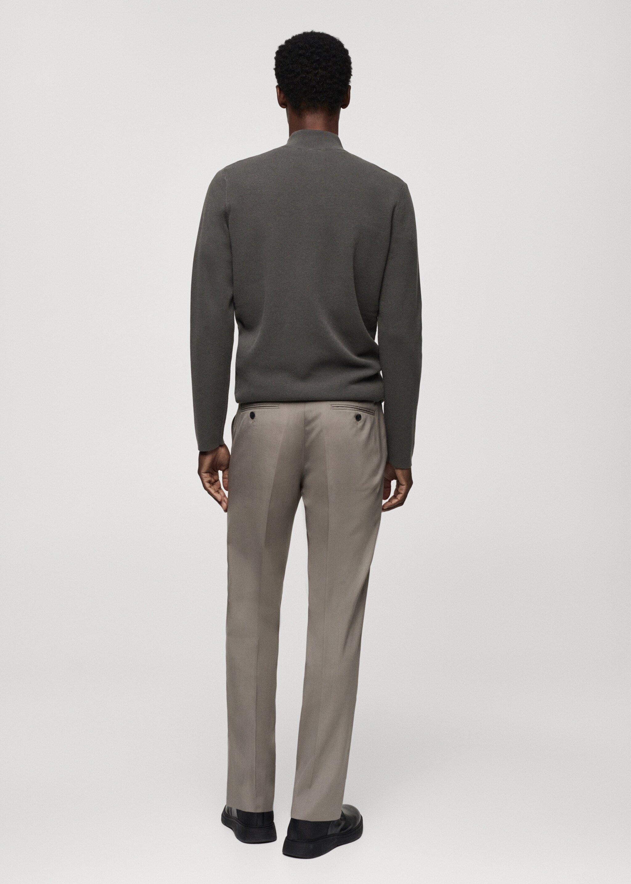 Pull-over col montant zip - Verso de l’article