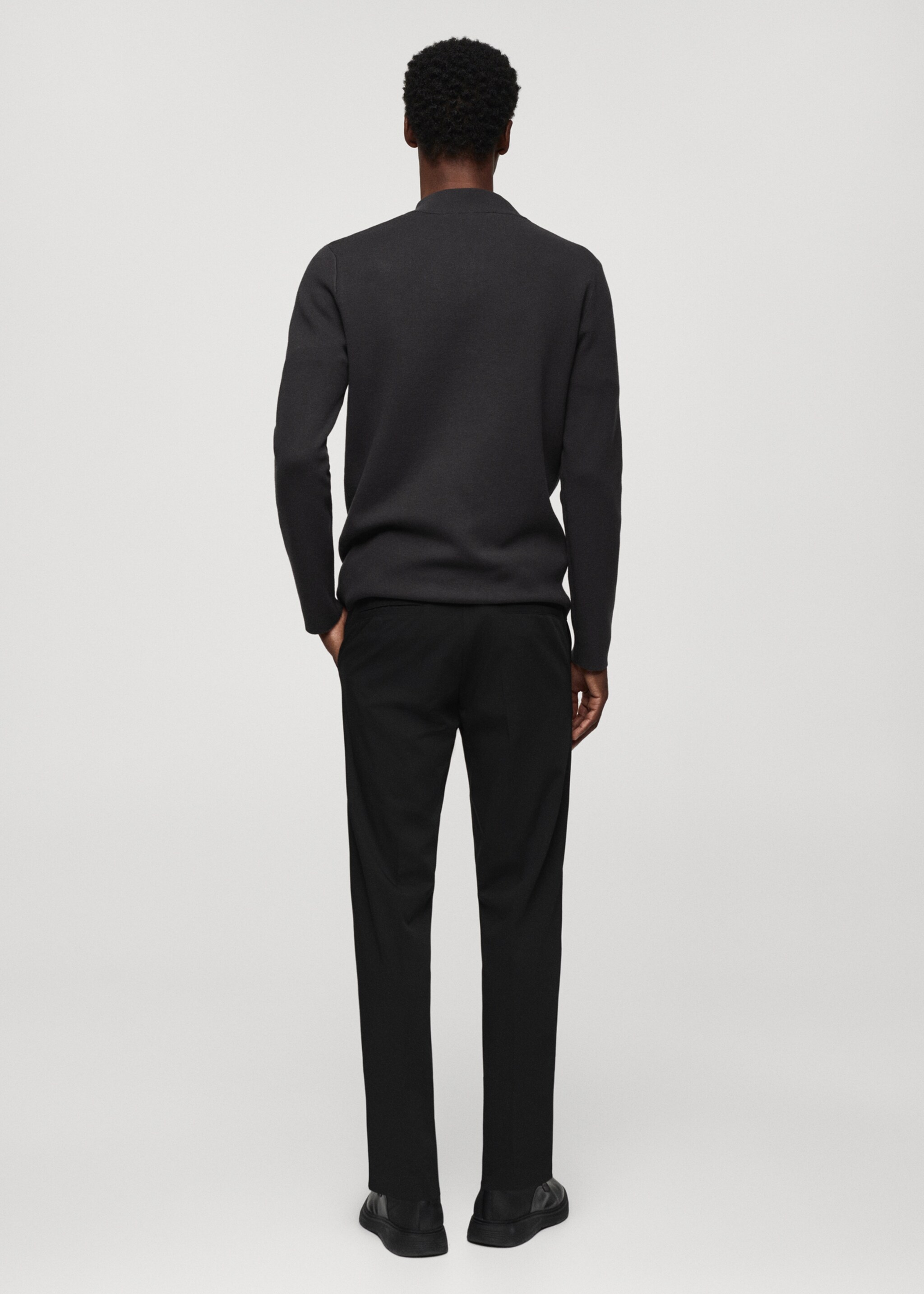 Pull-over col montant zip - Verso de l’article
