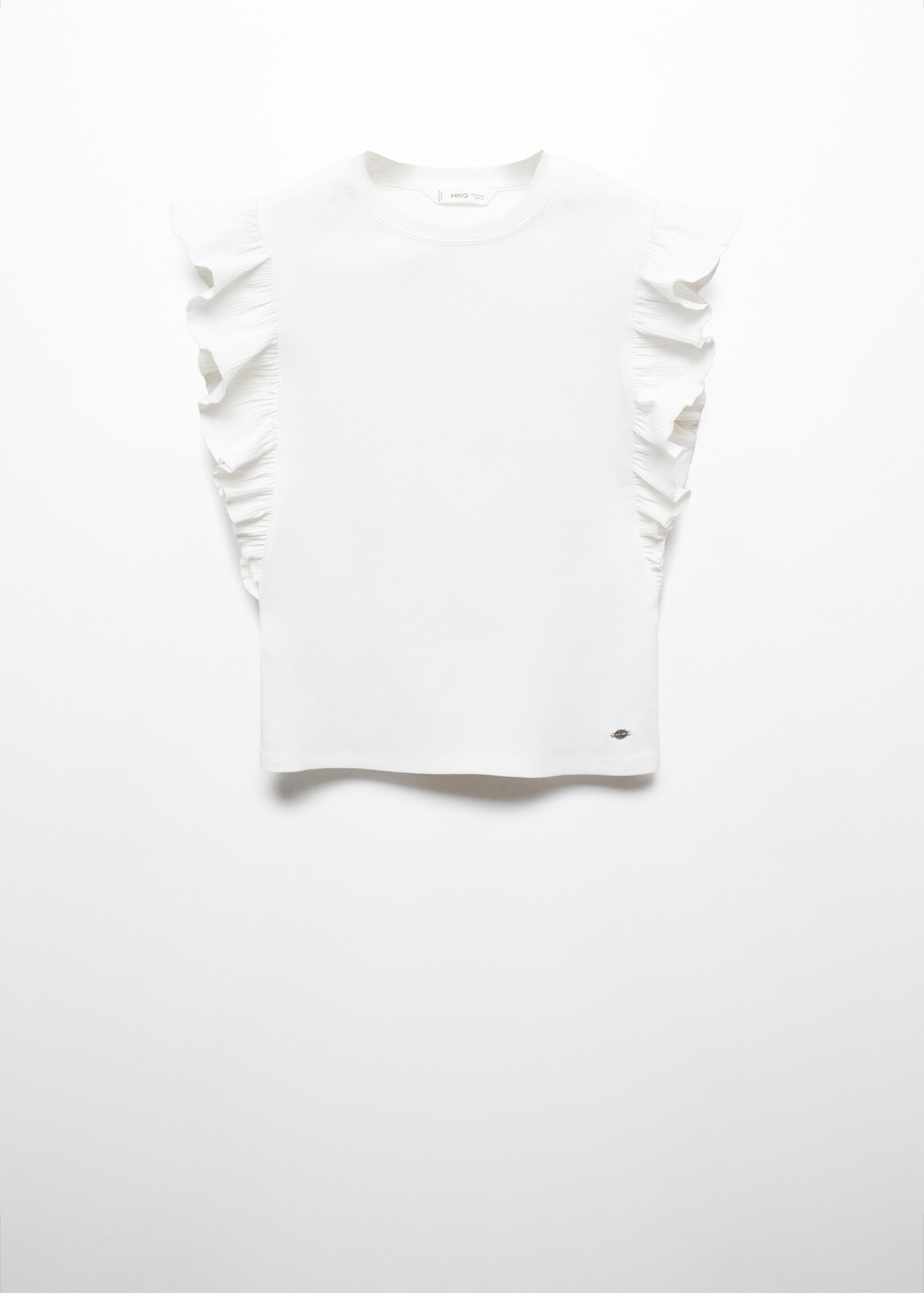Frills cotton t-shirt - Article without model