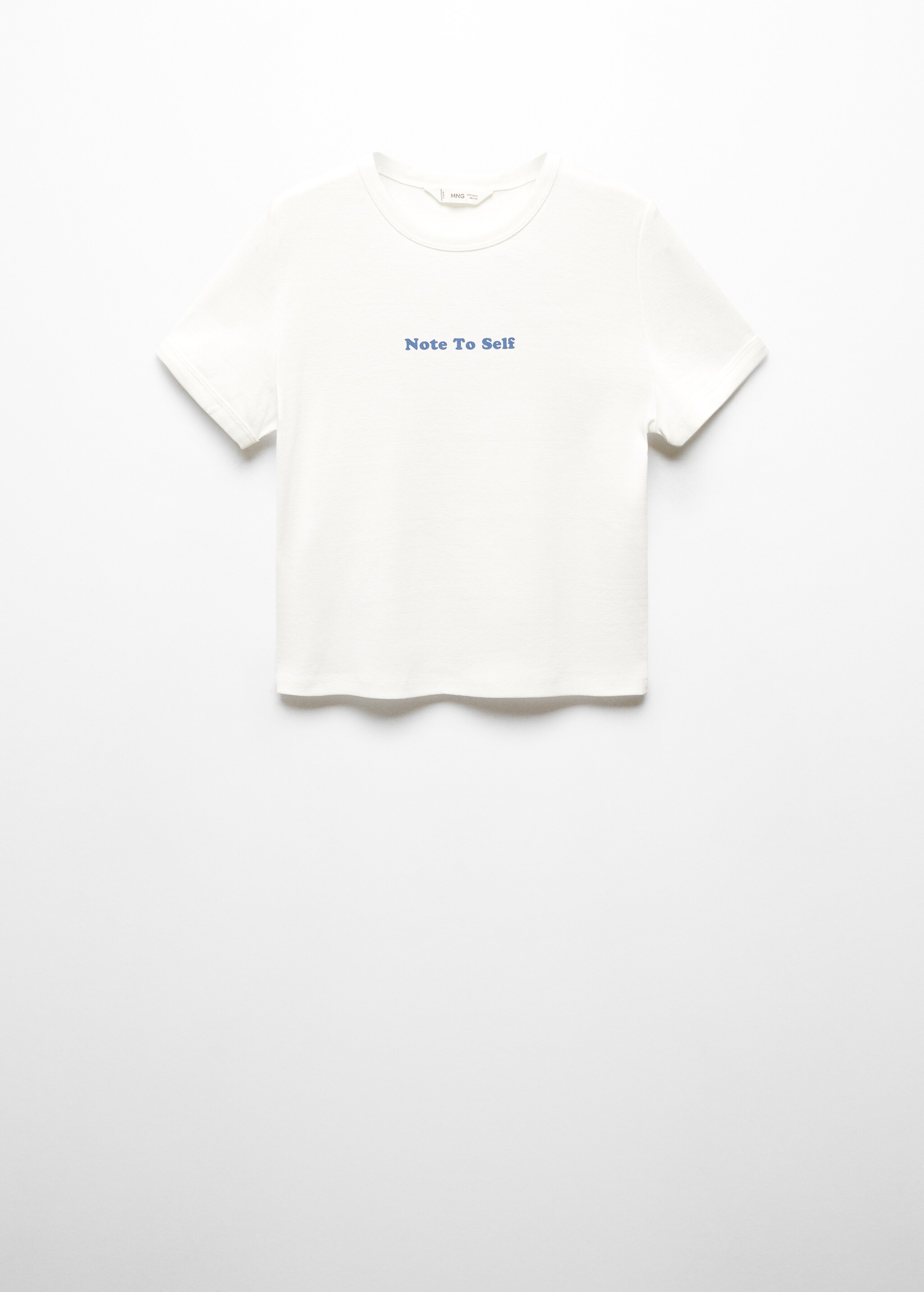 Short-sleeved t-shirt with message  - Article without model