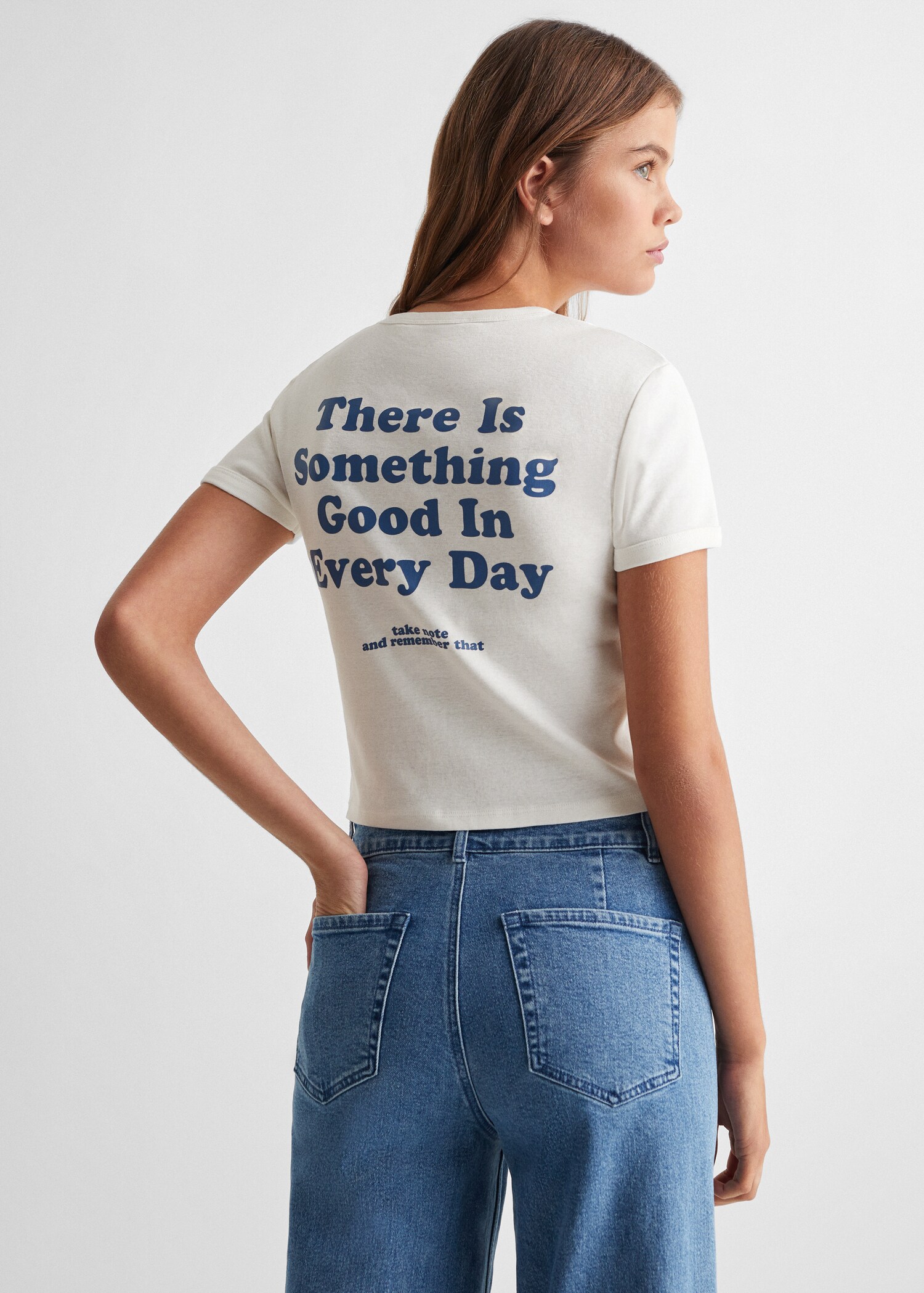 Camiseta mensaje manga corta - Reverso del artículo