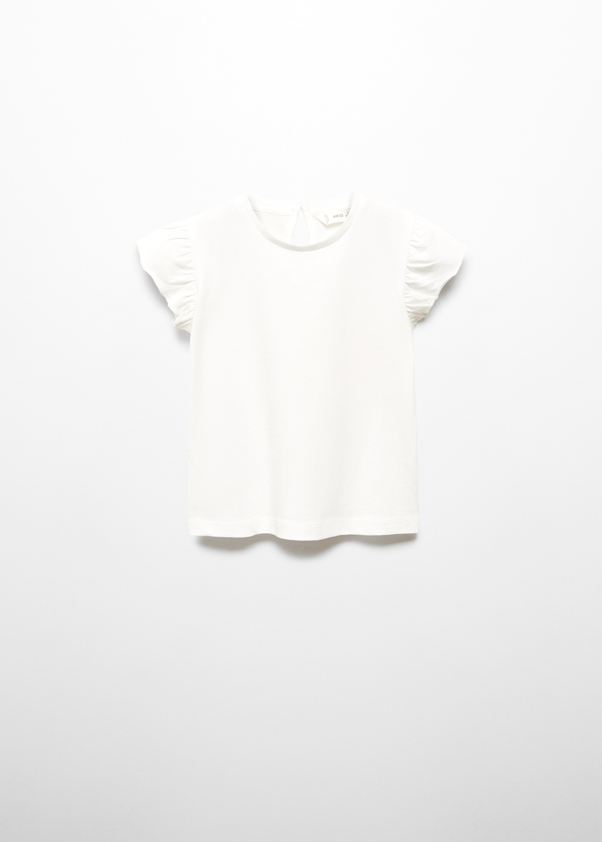 Baumwoll-T-Shirt mit Volantdetails - Artikel ohne Model