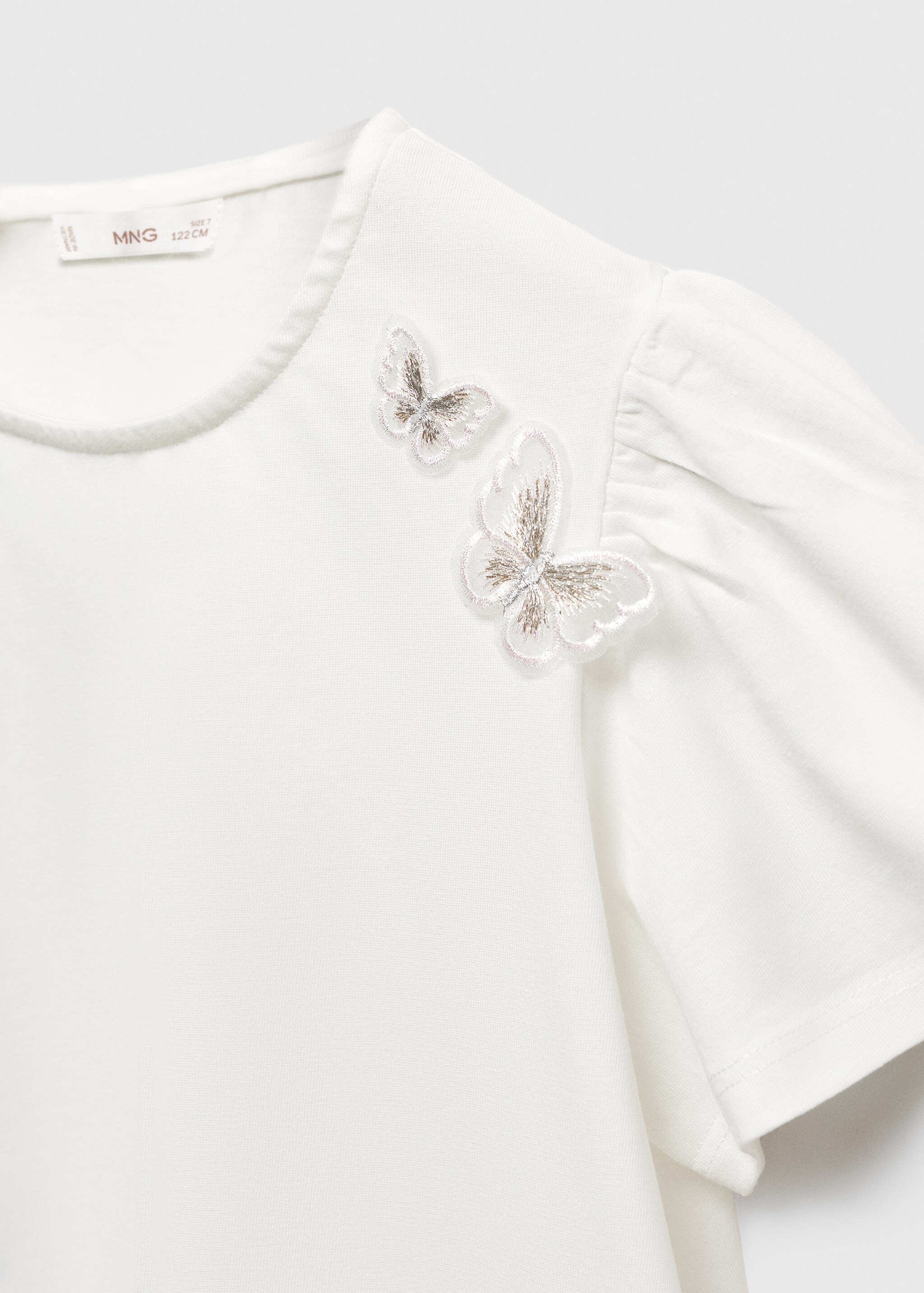 Embroidered butterflies t-shirt - Details of the article 8