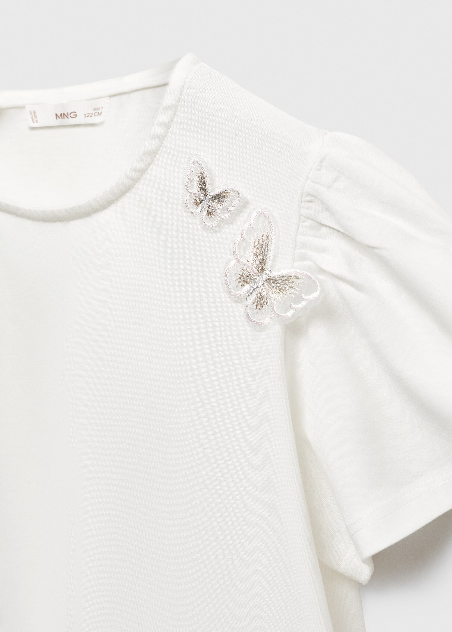 Embroidered butterflies t-shirt - Данни за артикула 8