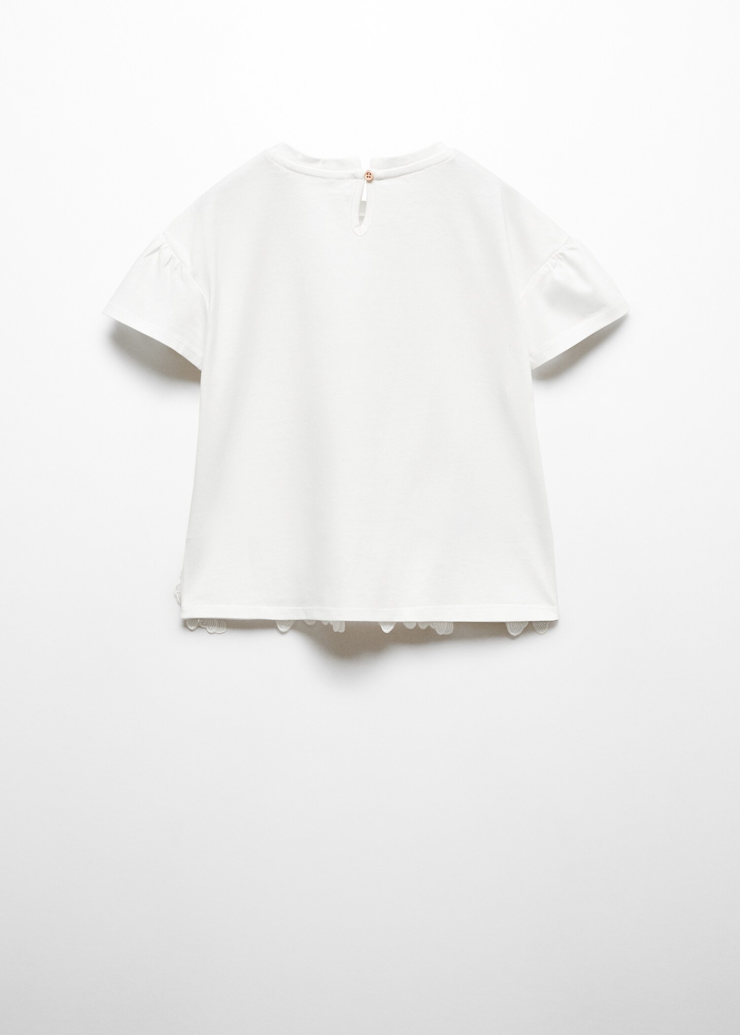 Camiseta flores bordadas - Reverso del artículo