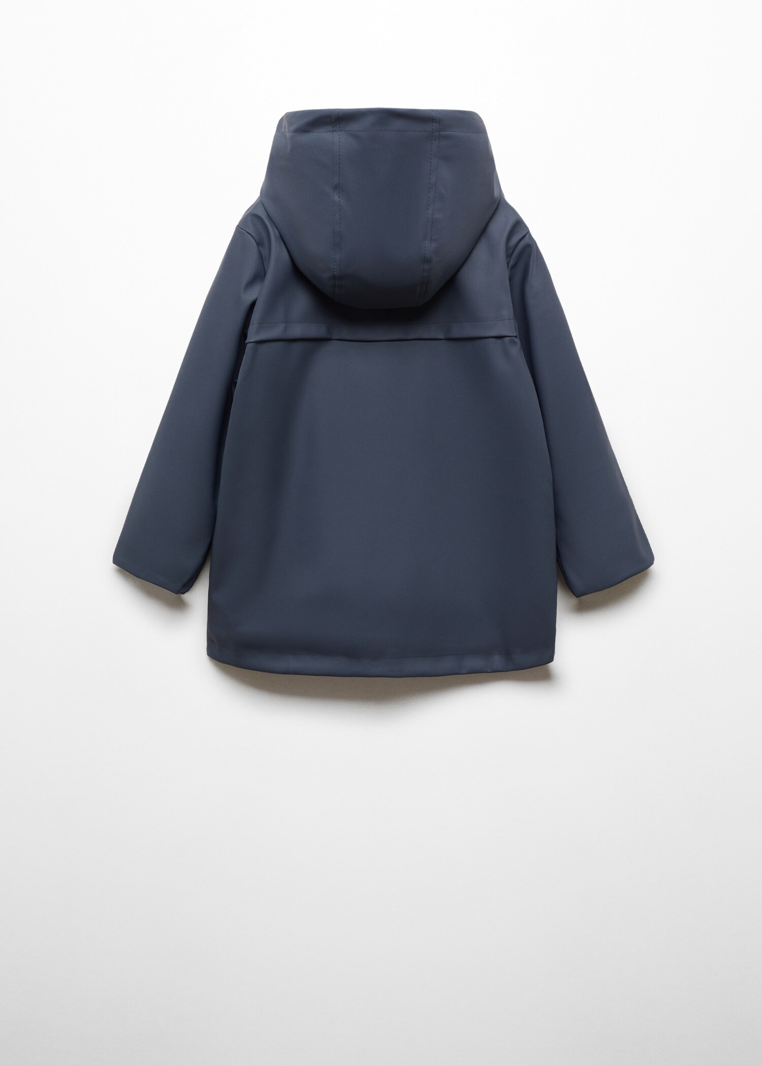 Hooded parka with pocket - Reverse of the article