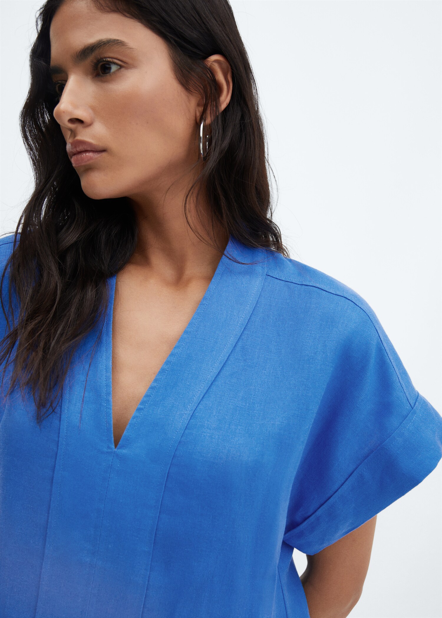 Vestido camisero lino - Detalle del artículo 1
