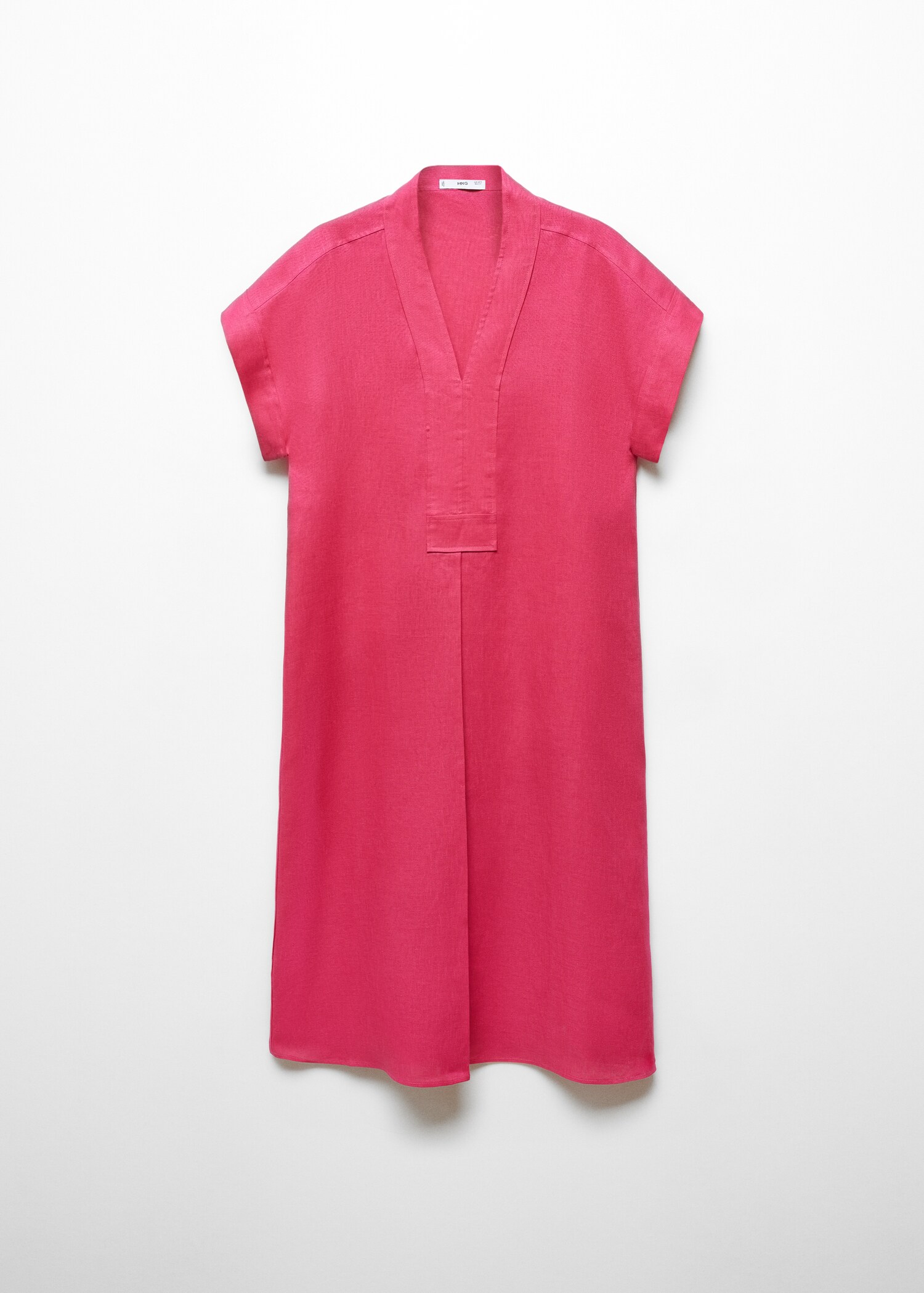 Linenblend shirt dress