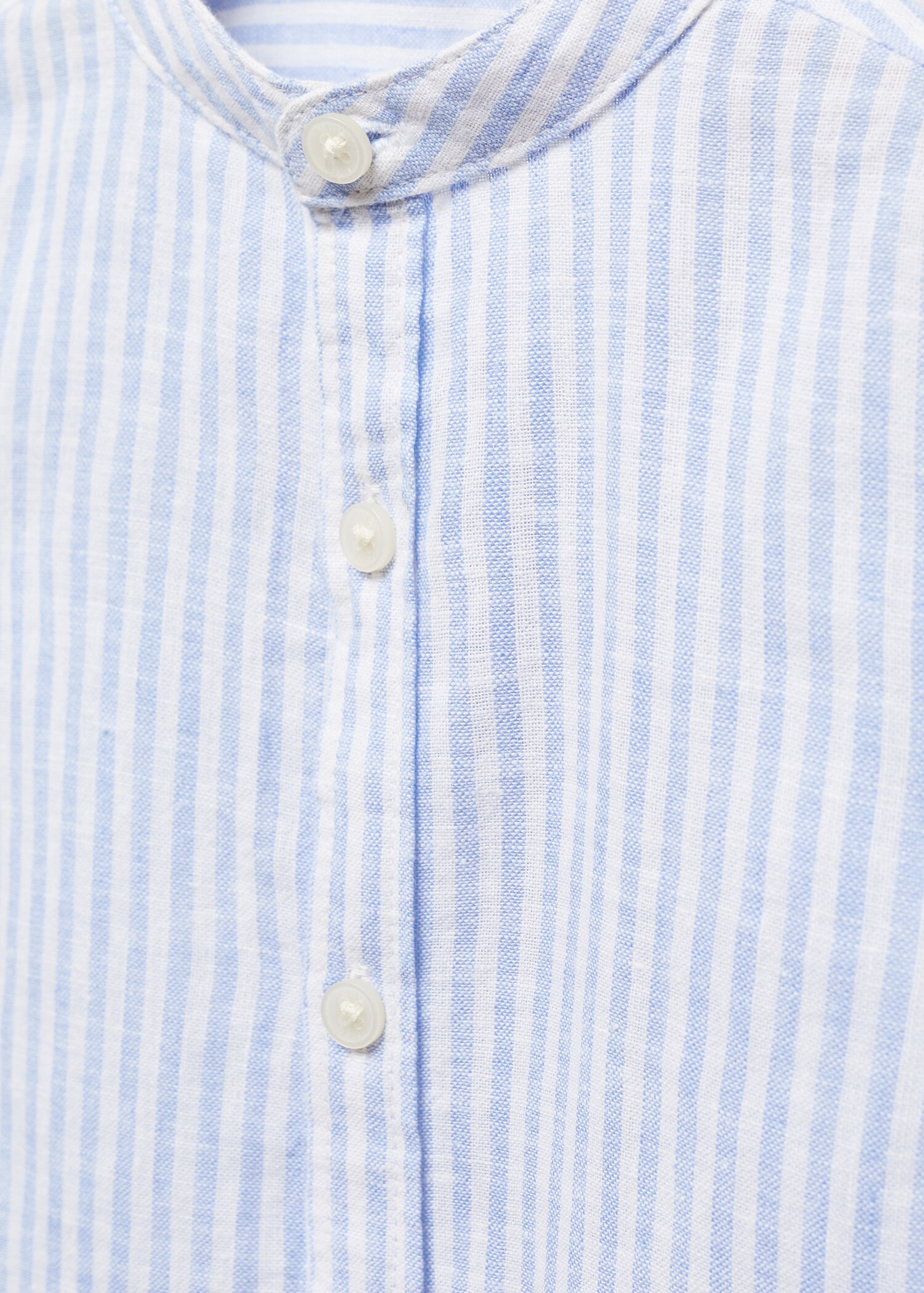 Chemise lin col mao rayures - Détail de l'article 8