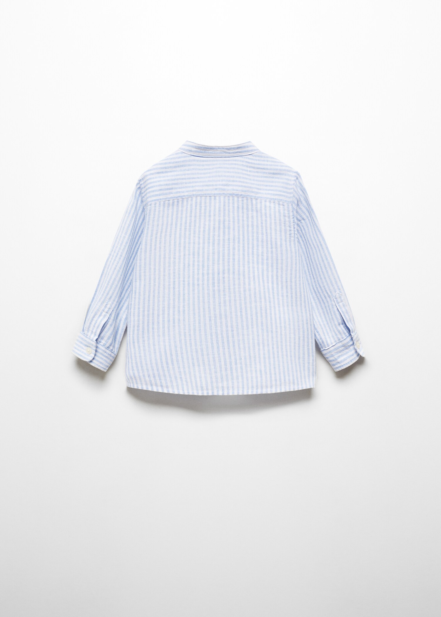 Chemise lin col mao rayures - Verso de l’article