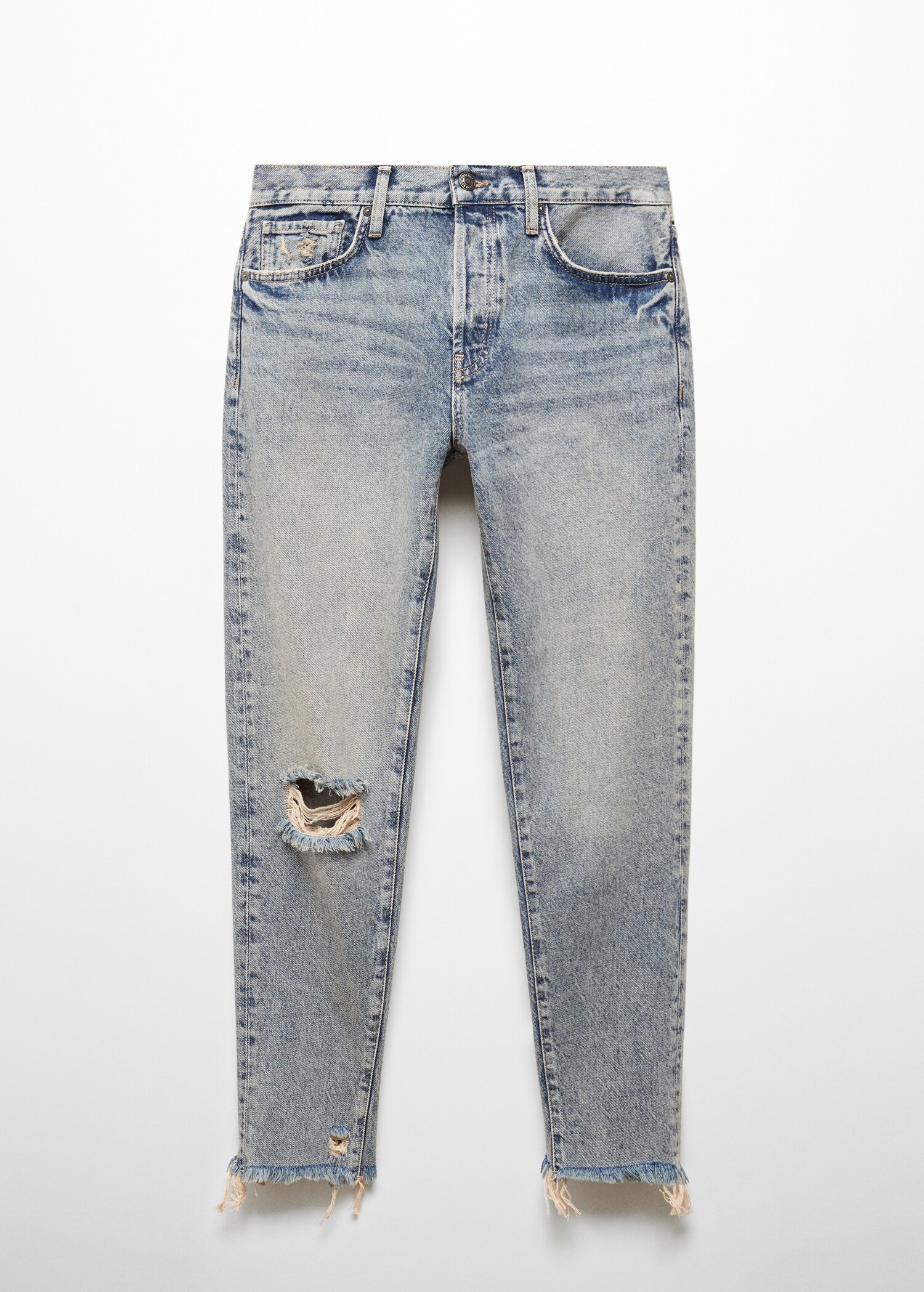 Jeans girlfriend tiro bajo rotos - Artículo sin modelo