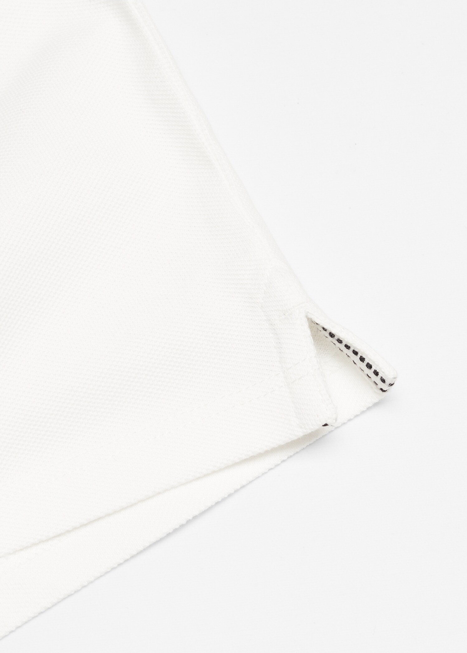 Textured cotton polo shirt - Детальніше про товар 8
