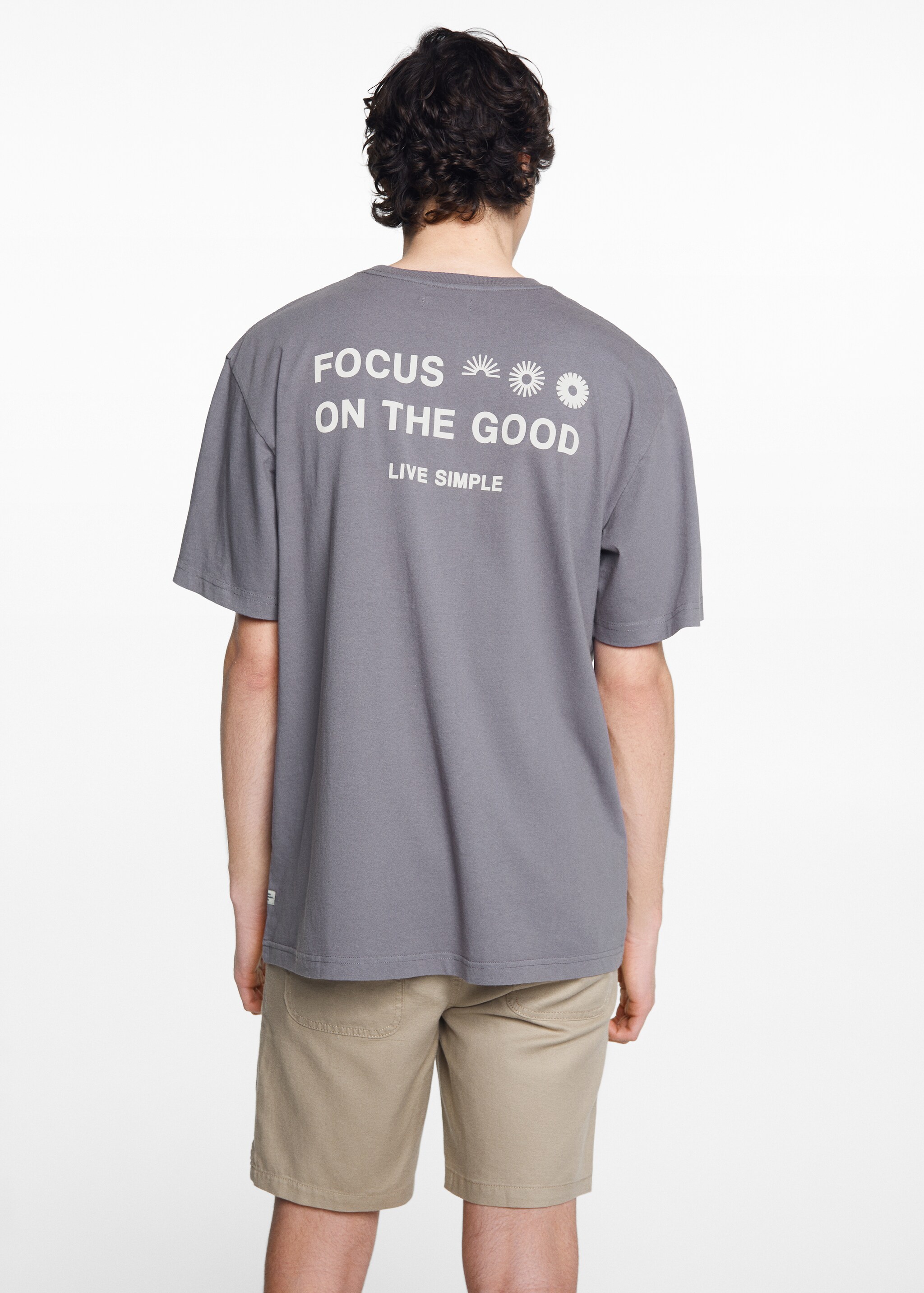 Short-sleeved printed t-shirt - Reverse of the article