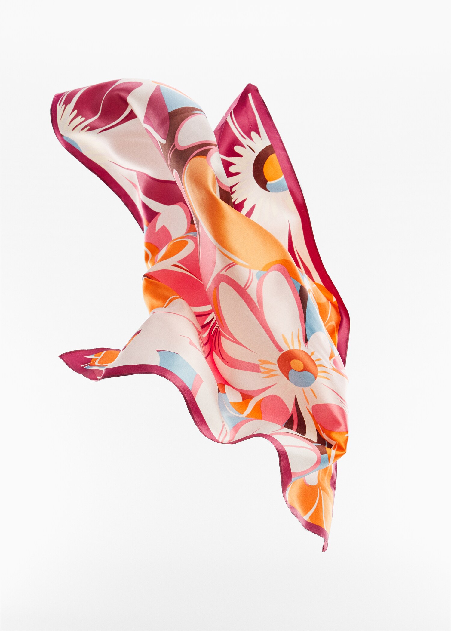 Floral printed scarf - Details of the article 1