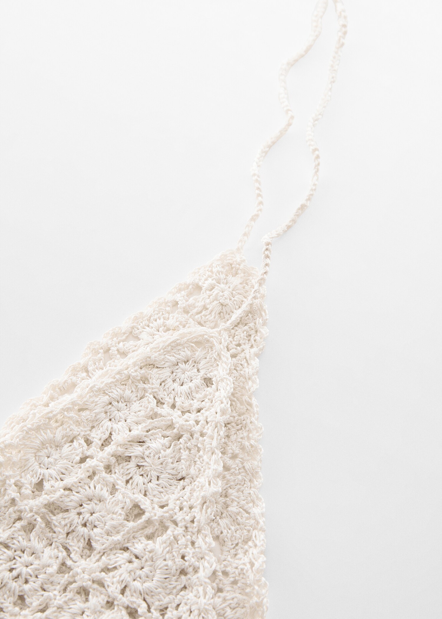Foulard maille crochet - Plan moyen