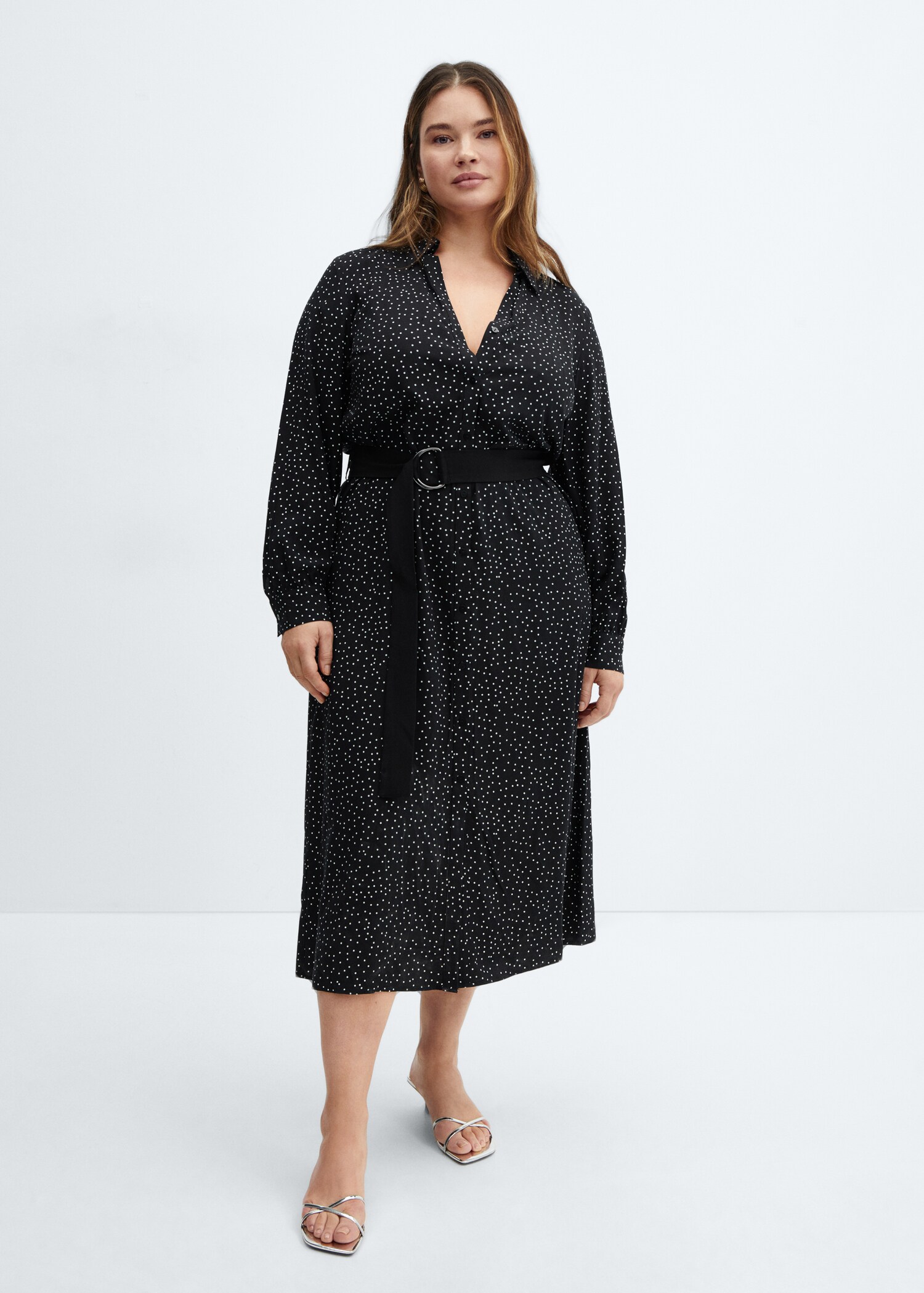 Robe chemisier à pois - Détail de l'article 3