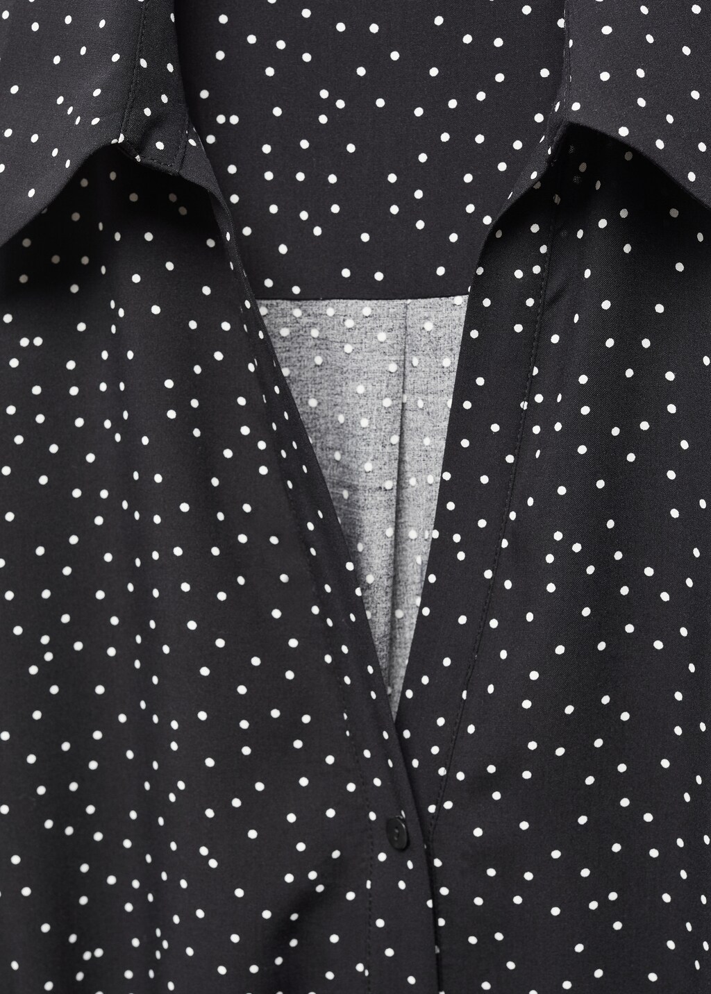 Polka dot shirt dress