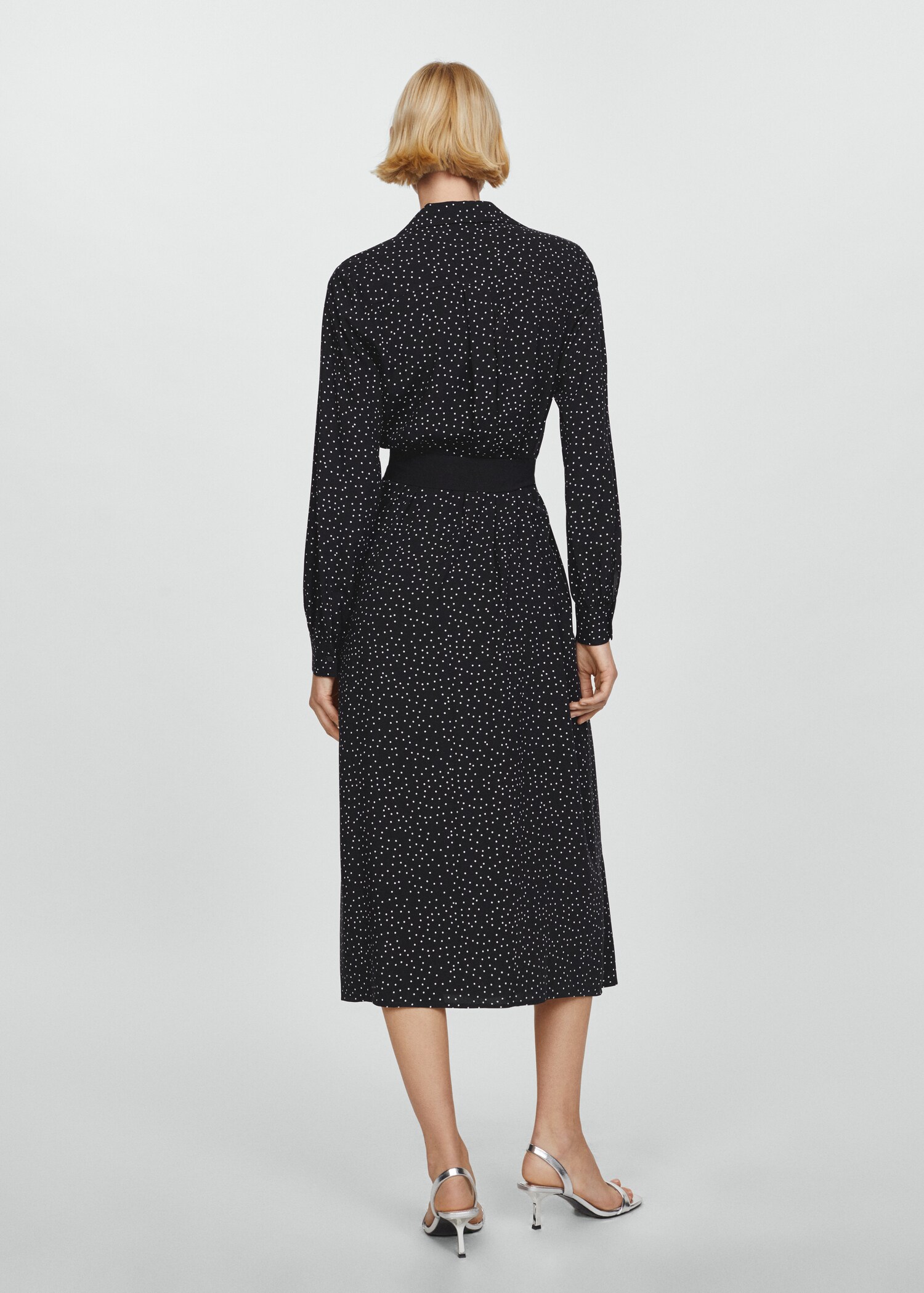 Robe chemisier à pois - Verso de l’article