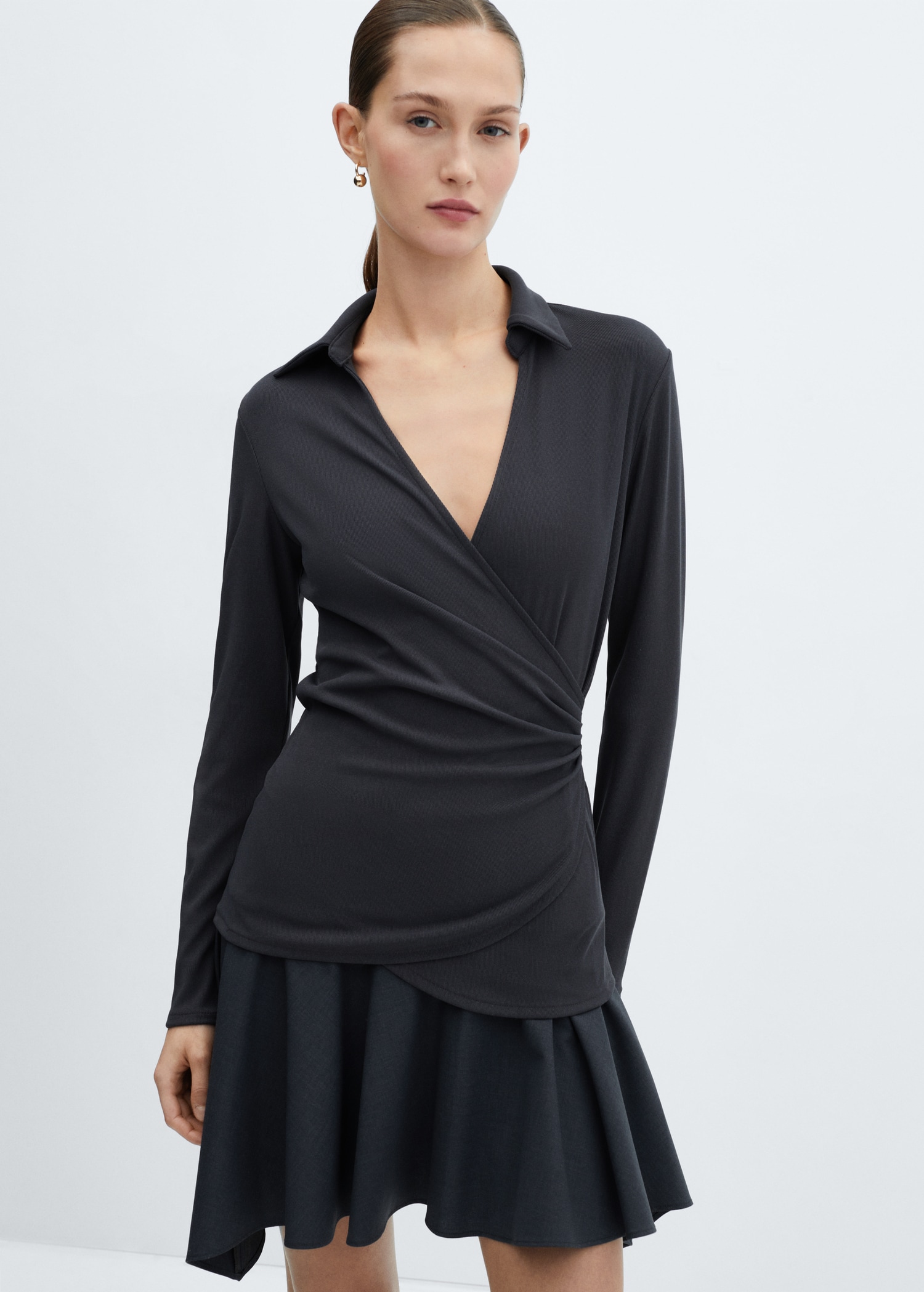 Blouse croisée col V - Détail de l'article 2