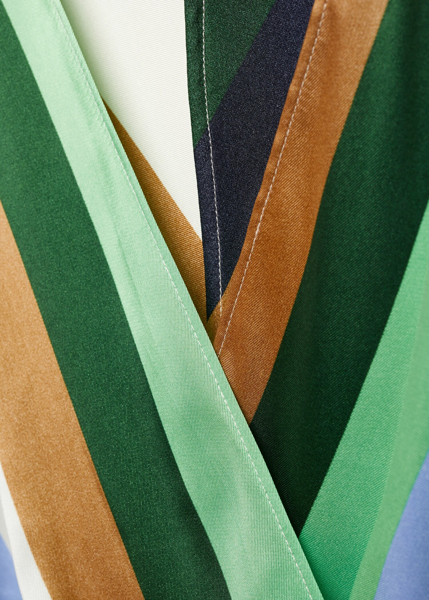 Striped satin dress - Details of the article 8