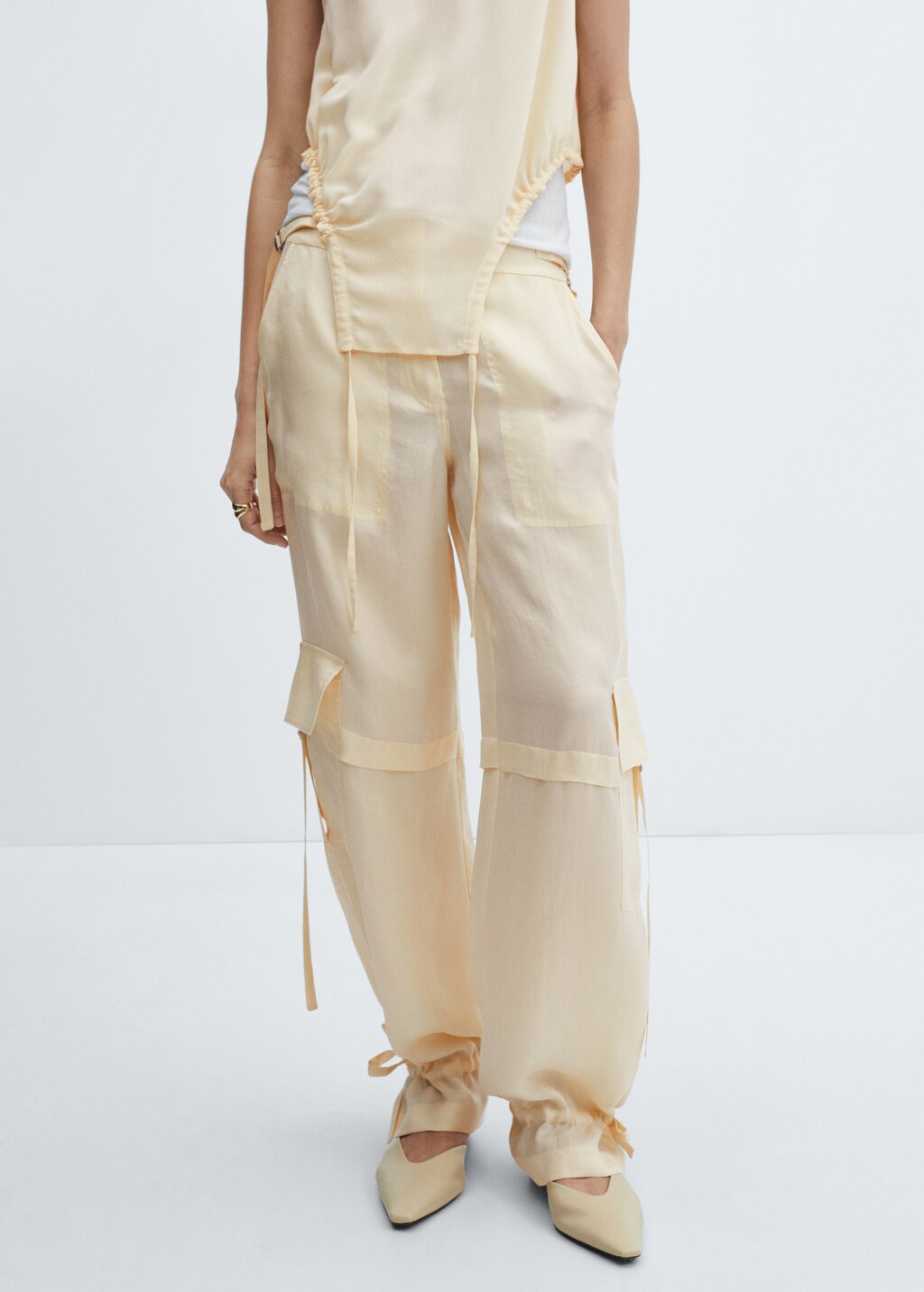 Pantalon cargo femme mango hotsell