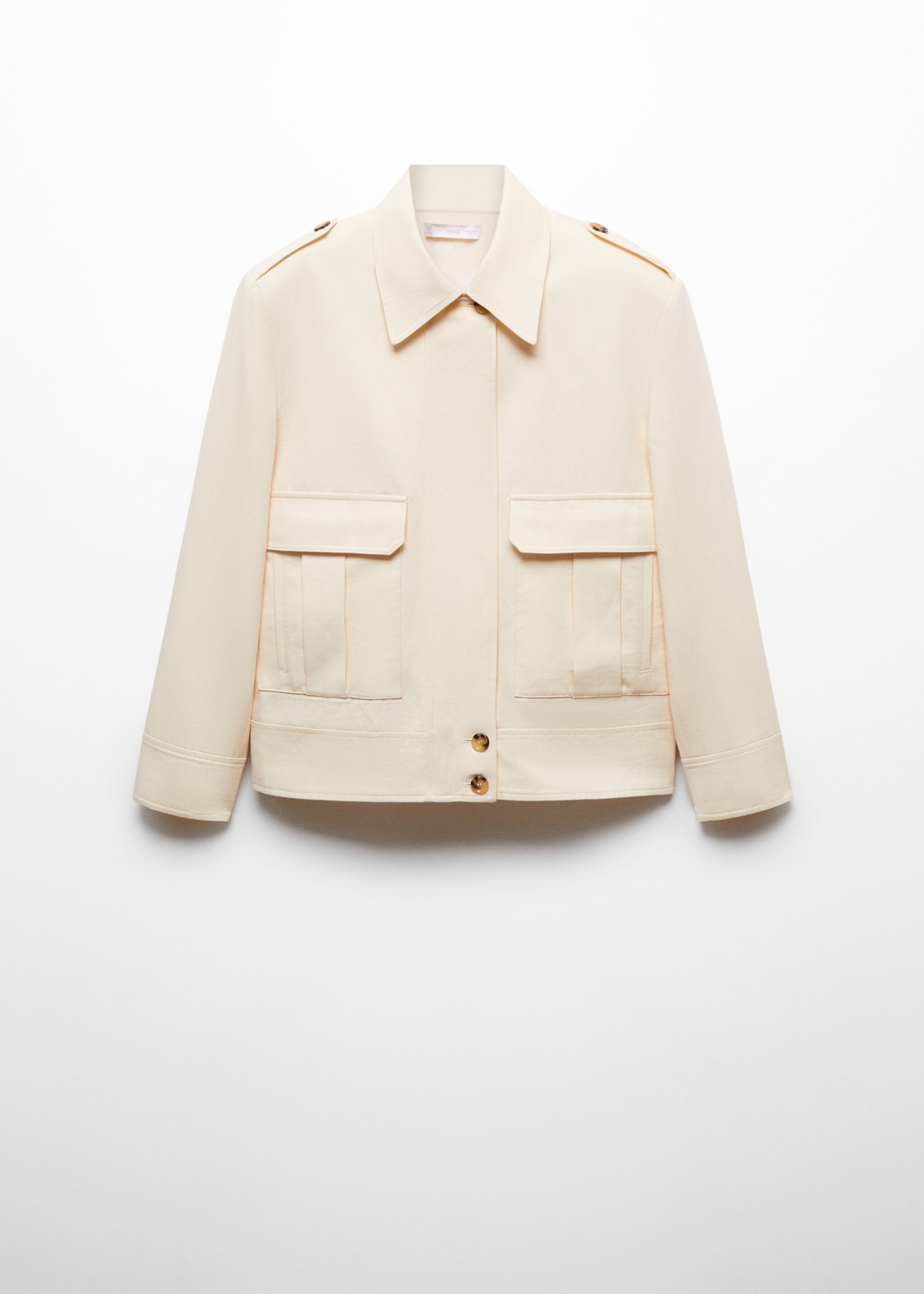 Jacket pockets with button detail - Article without model