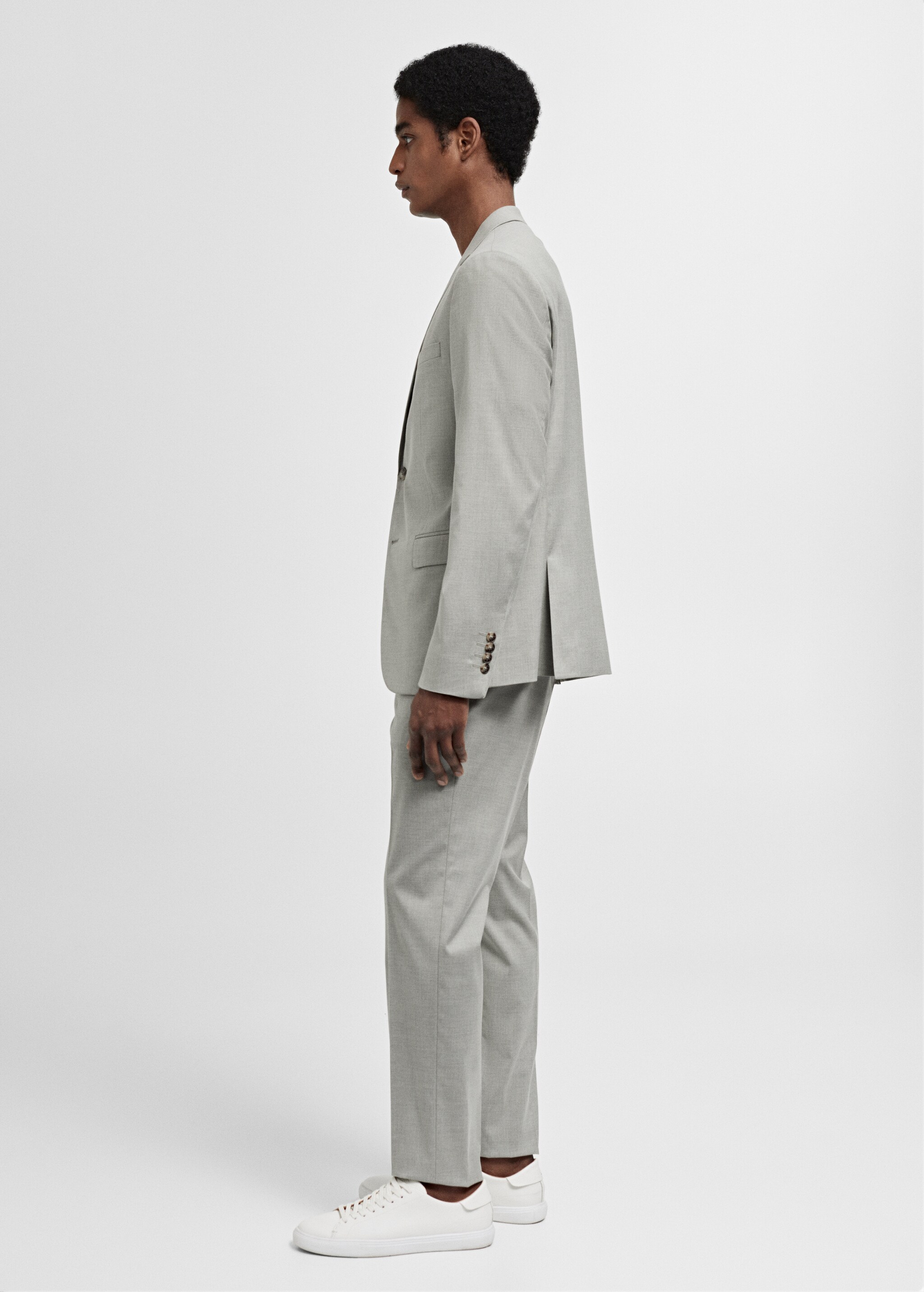 Костюмный пиджак super slim fit из ткани стретч - Деталь изделия 2