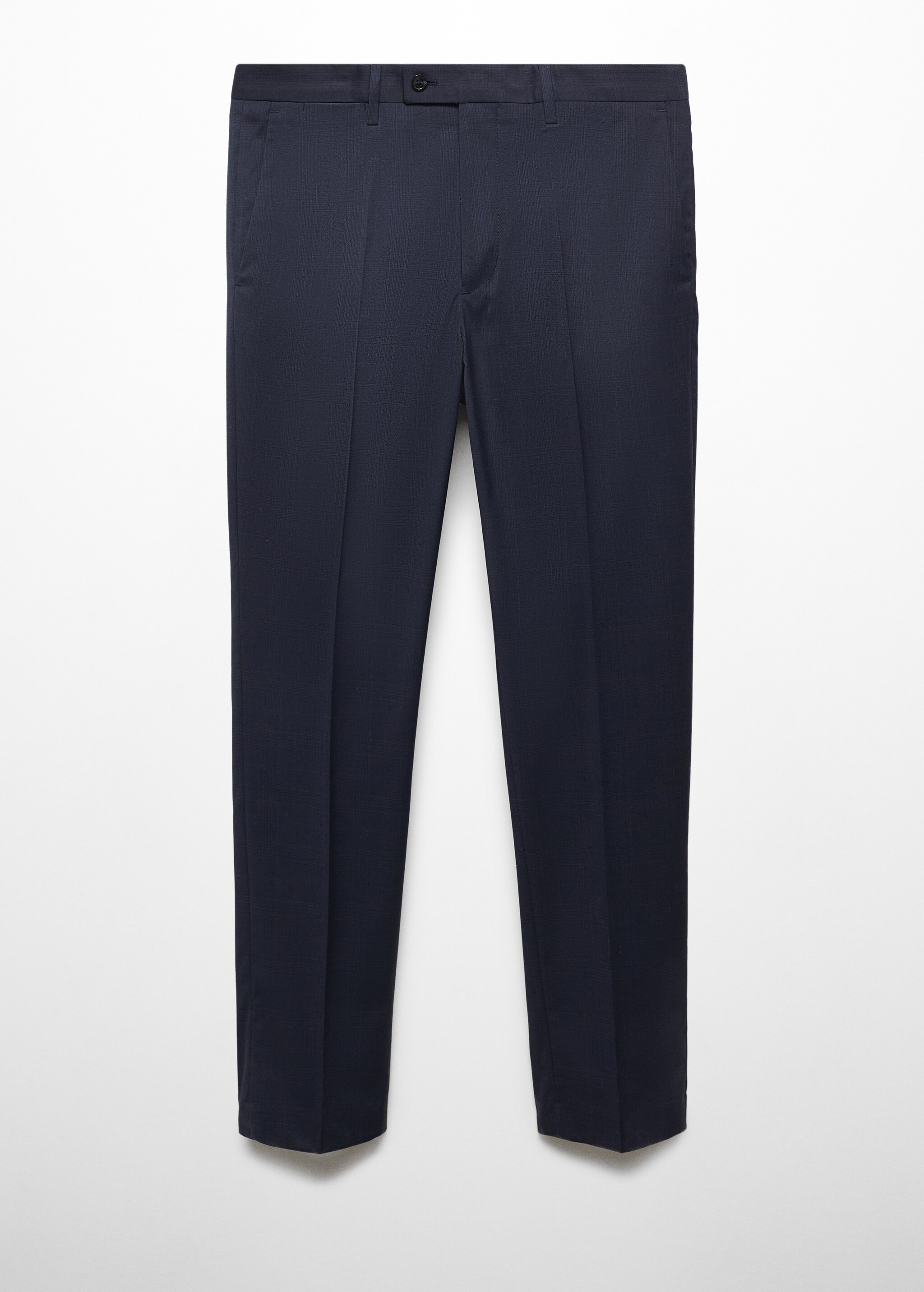 Костюмные брюки slim fit из ткани стретч - Изделие без модели