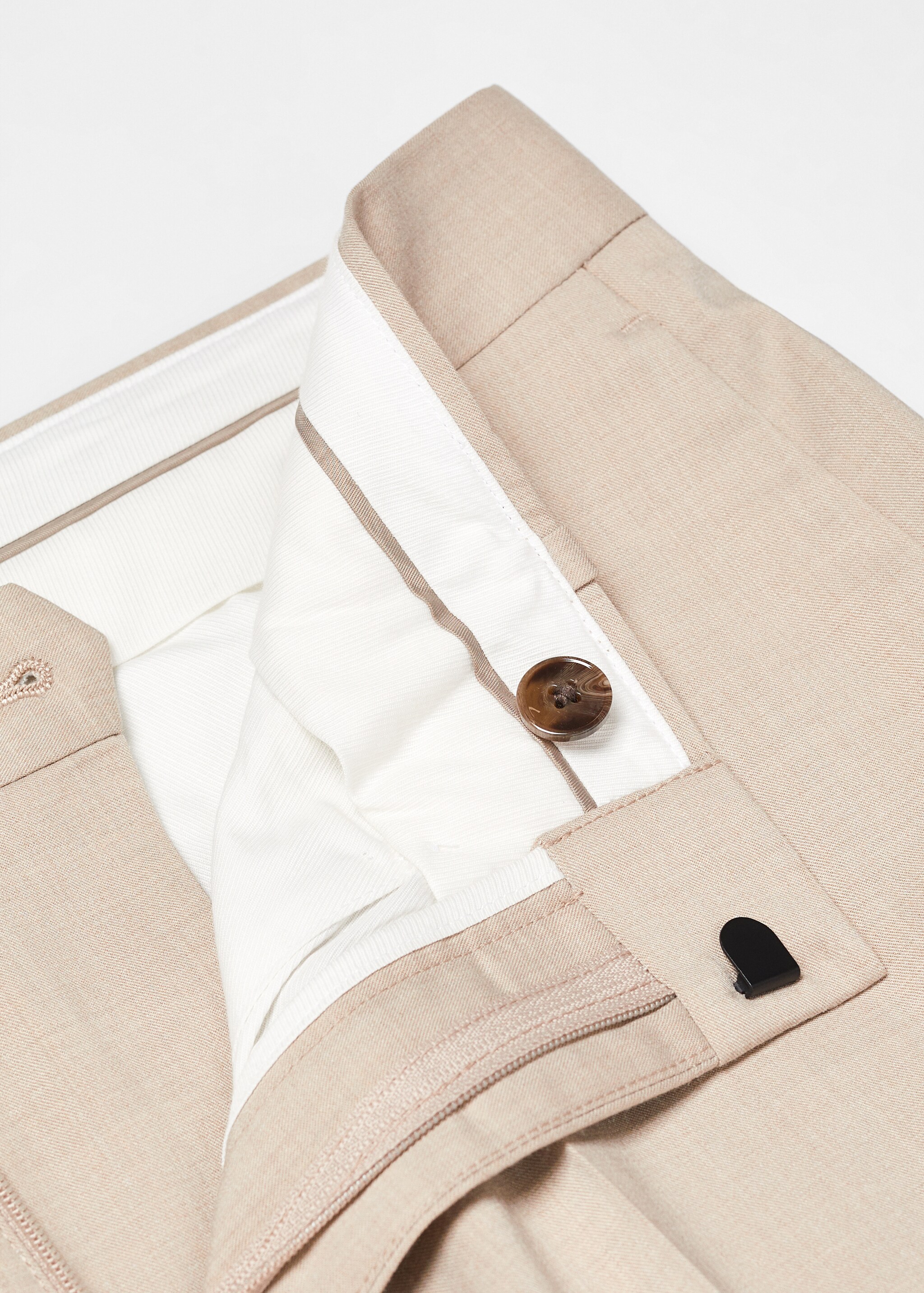 Stretch fabric super slim-fit suit trousers - Details of the article 8