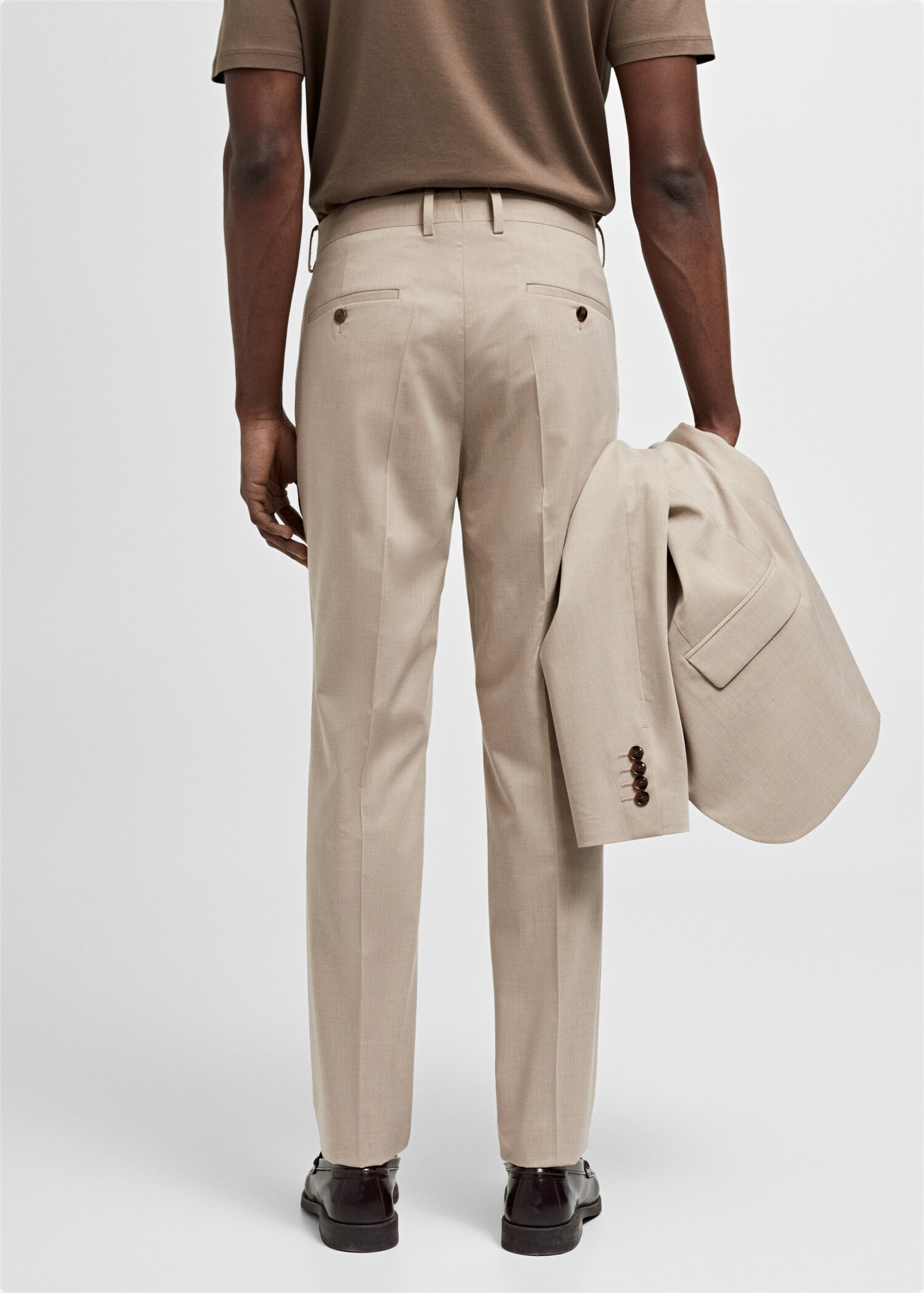 Pantaloni completo super slim-fit tessuto stretch - Retro dell'articolo