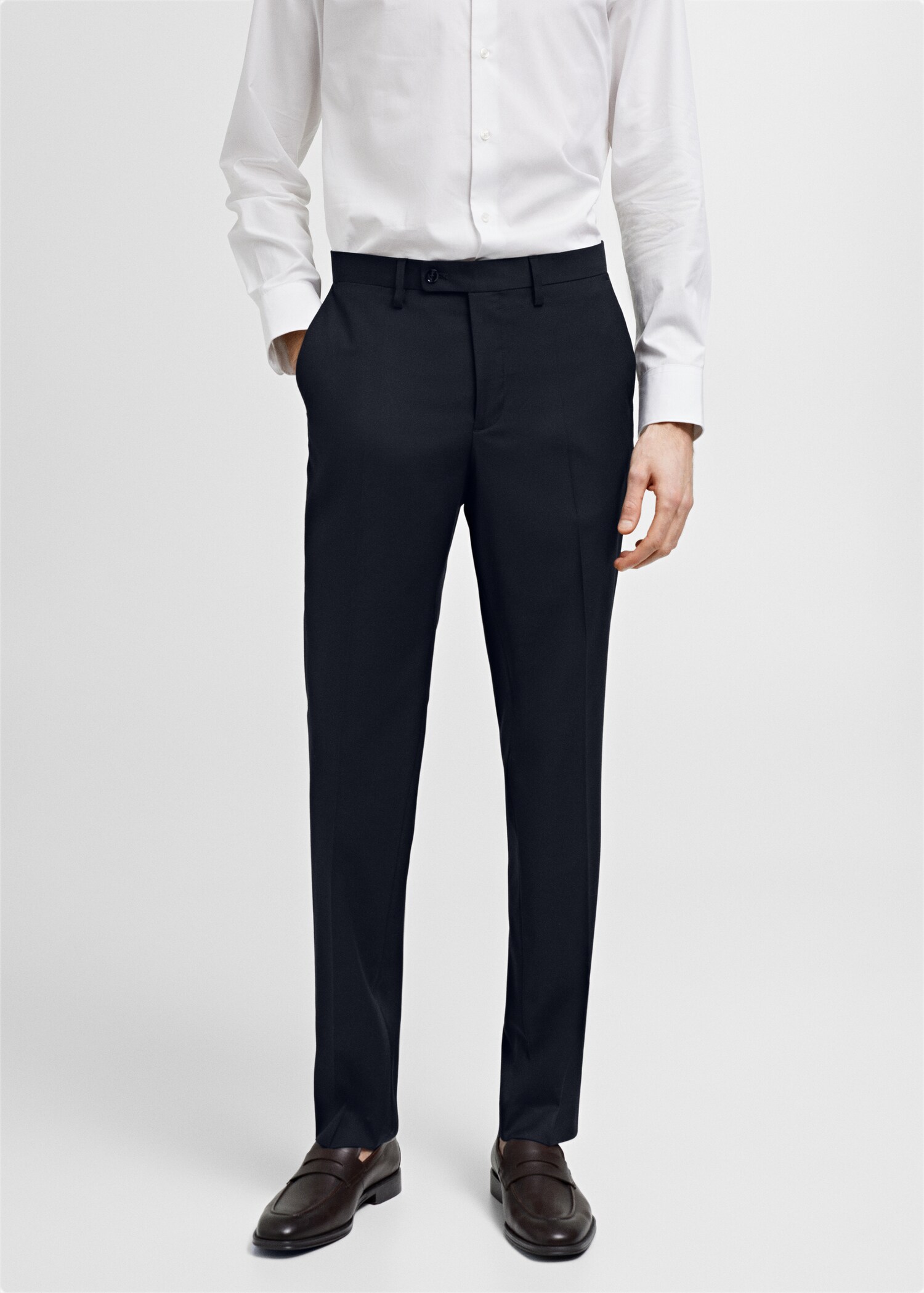 Pantalon de costume slim fit - Plan moyen