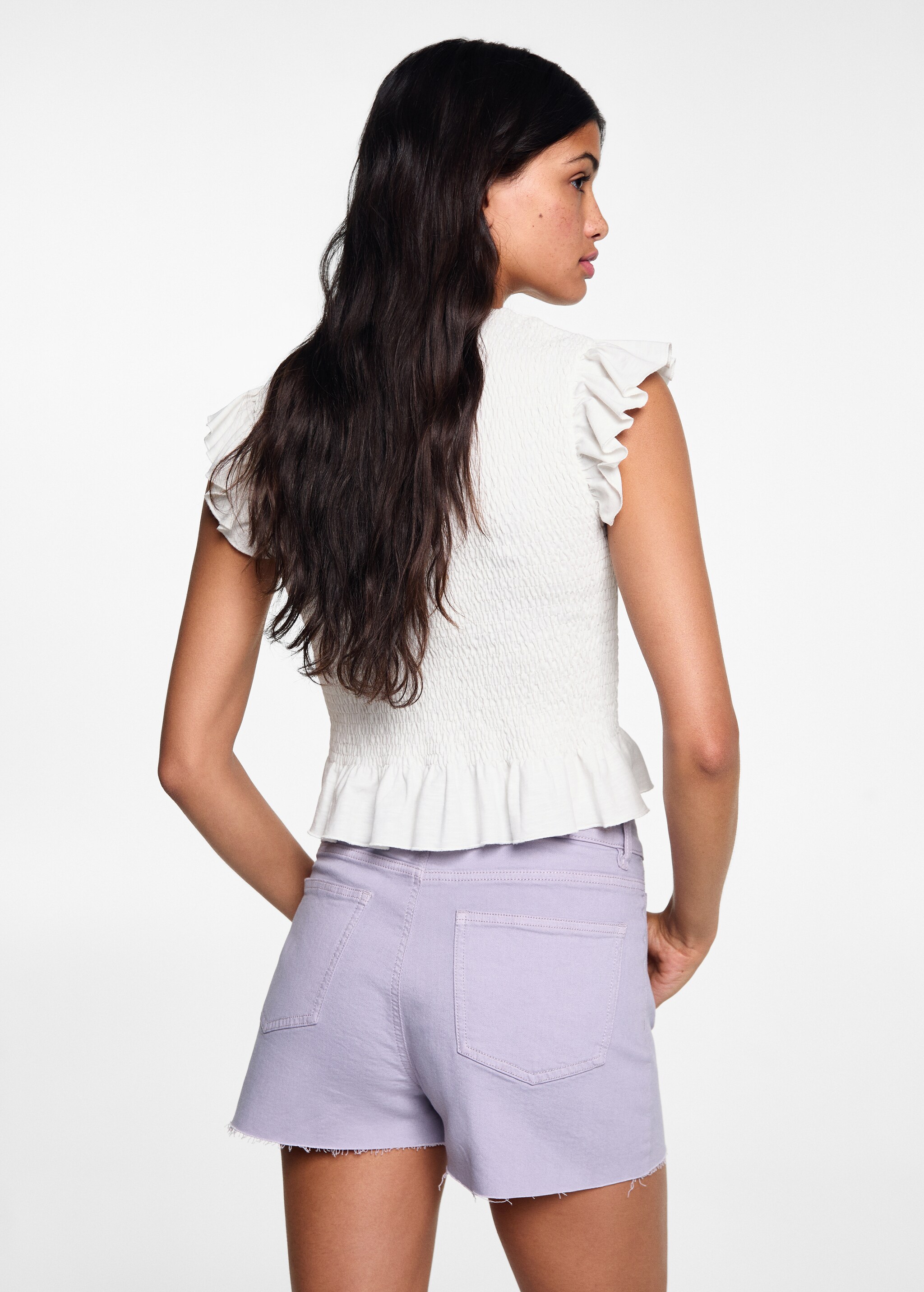 Ruffles ruched T-shirt - Reverse of the article