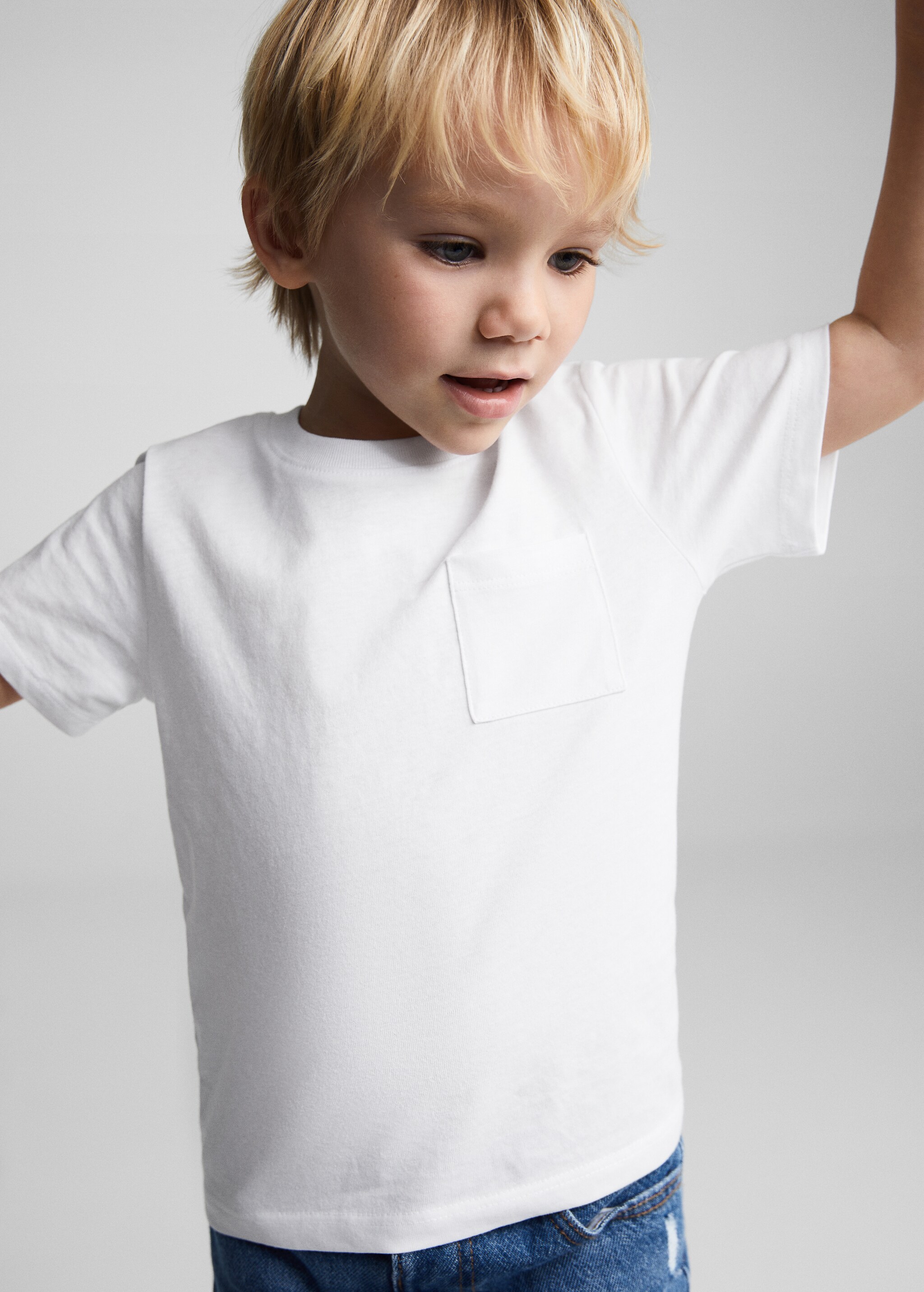 Essential cotton-blend T-shirt - Details of the article 1