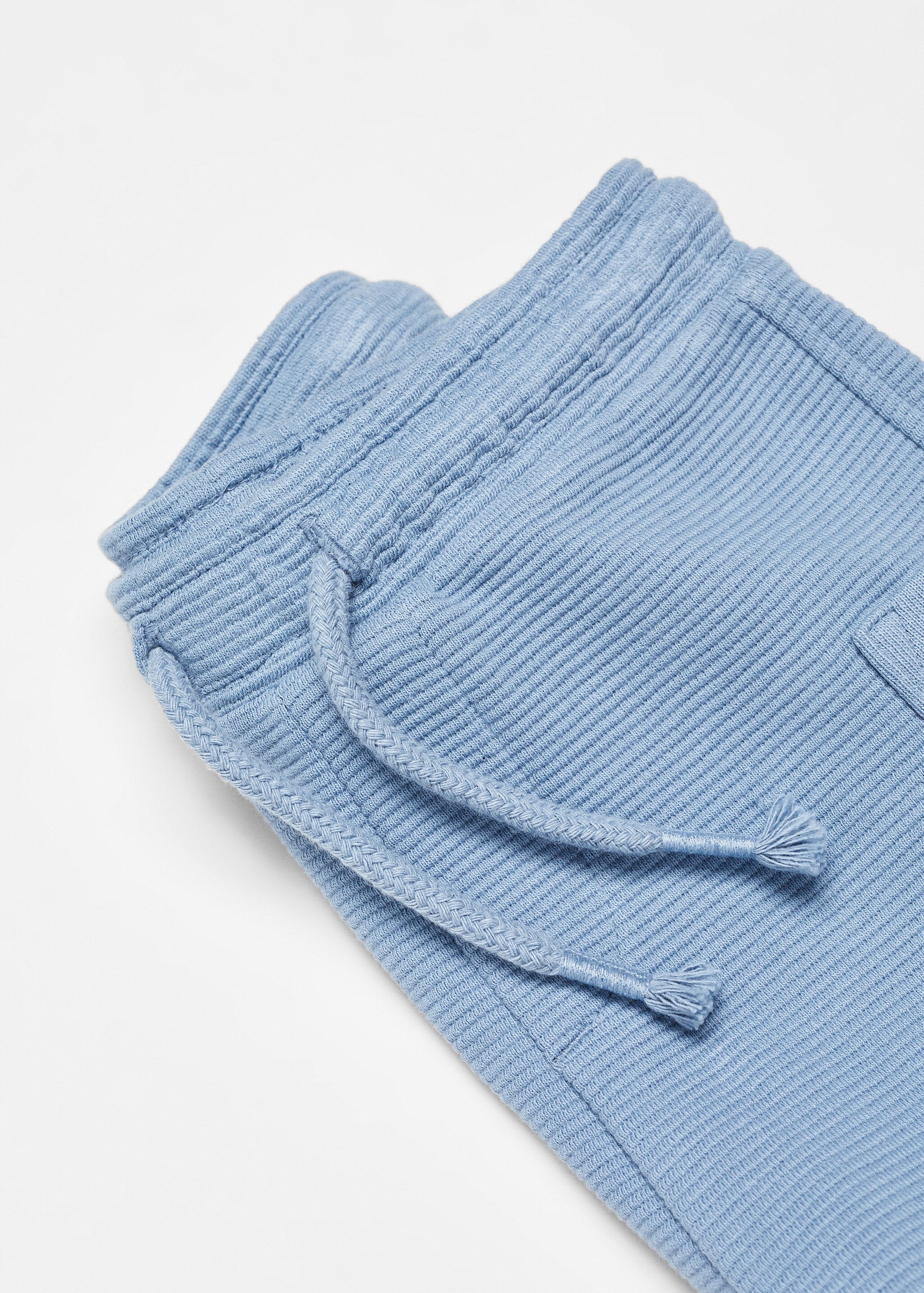 Textured cotton-blend Bermuda shorts - Details of the article 0