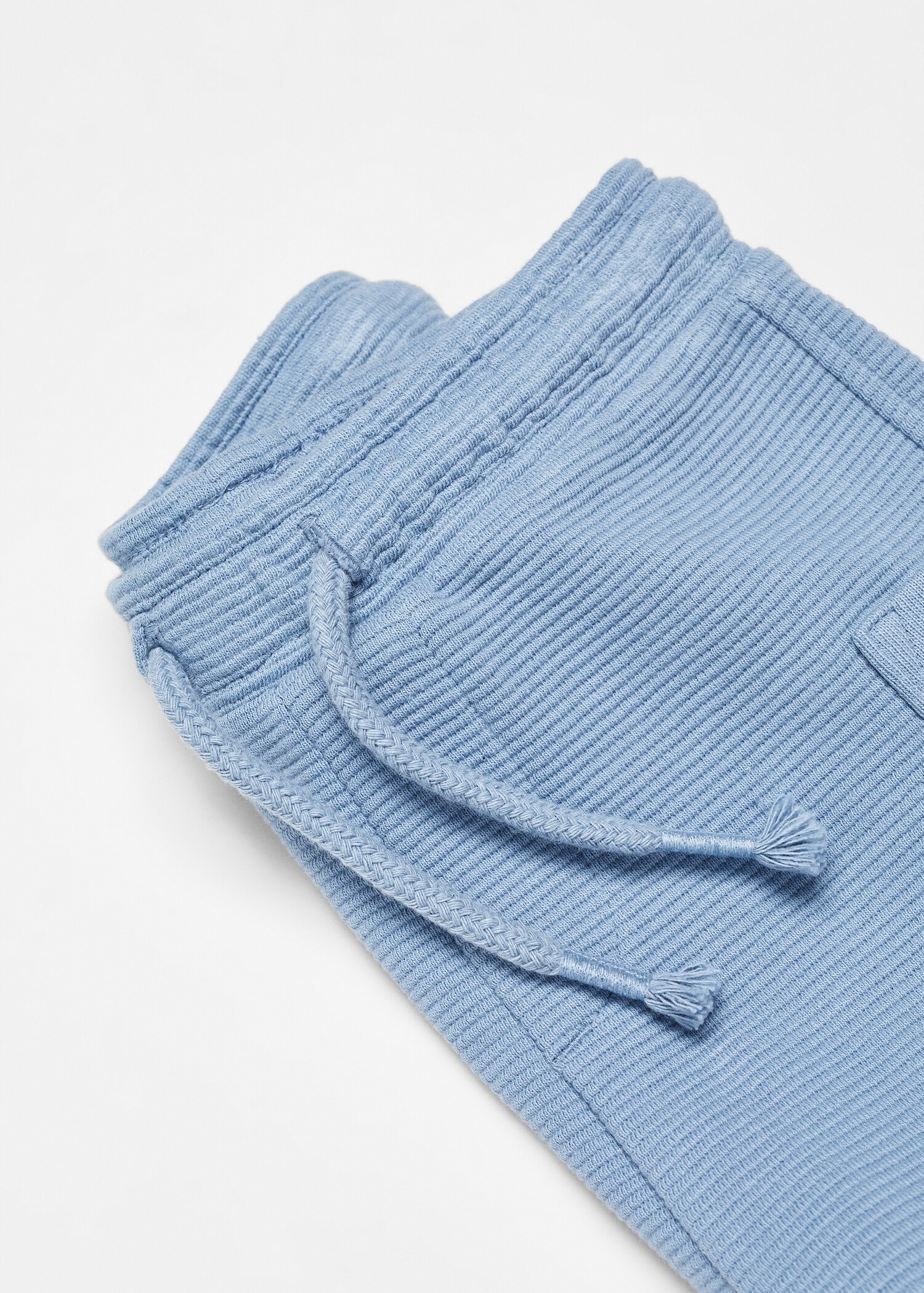 Textured cotton-blend Bermuda shorts - Details of the article 0