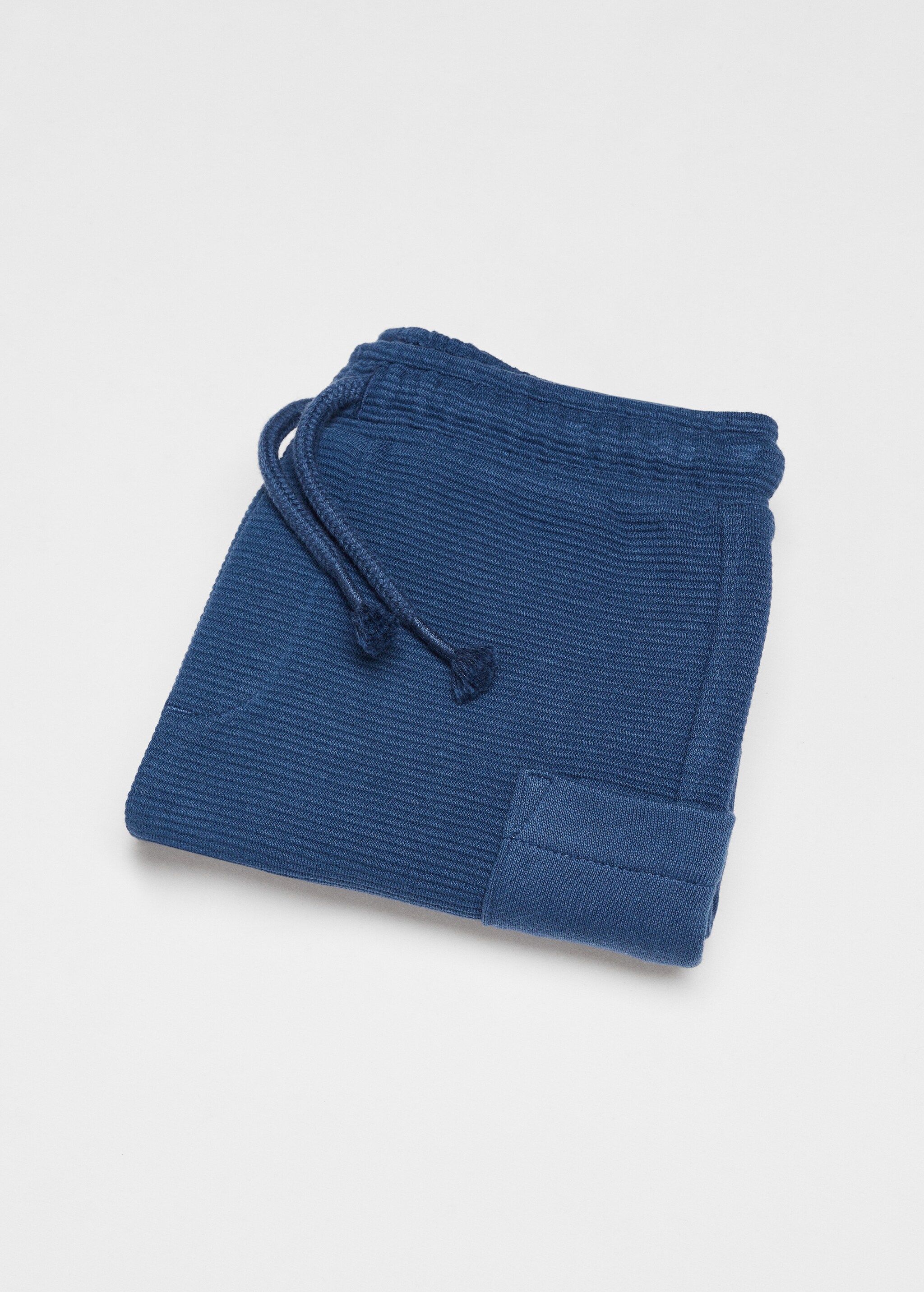 Textured cotton-blend Bermuda shorts - Details of the article 8