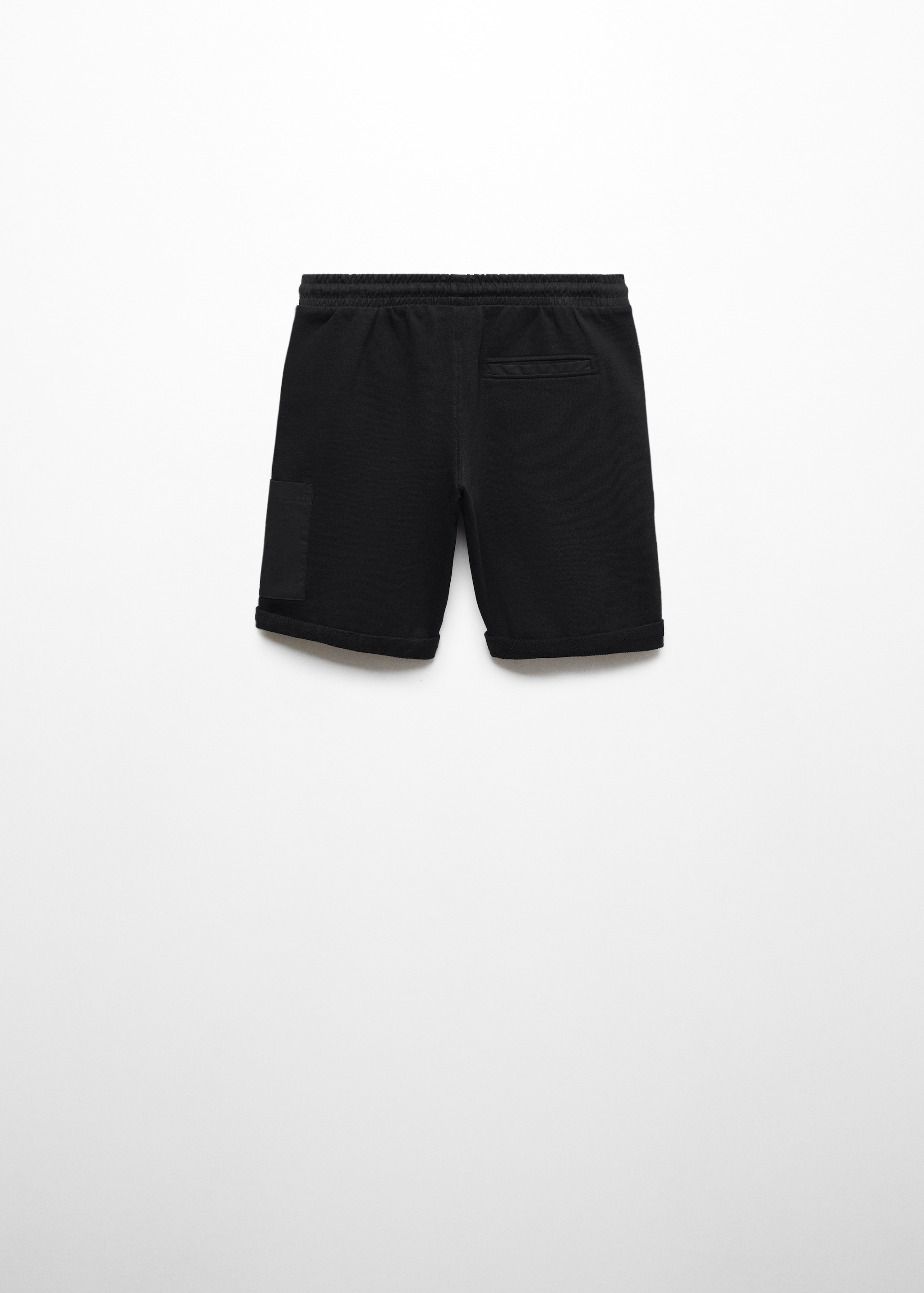 Cotton shorts with elastic waist - Reverse of the article