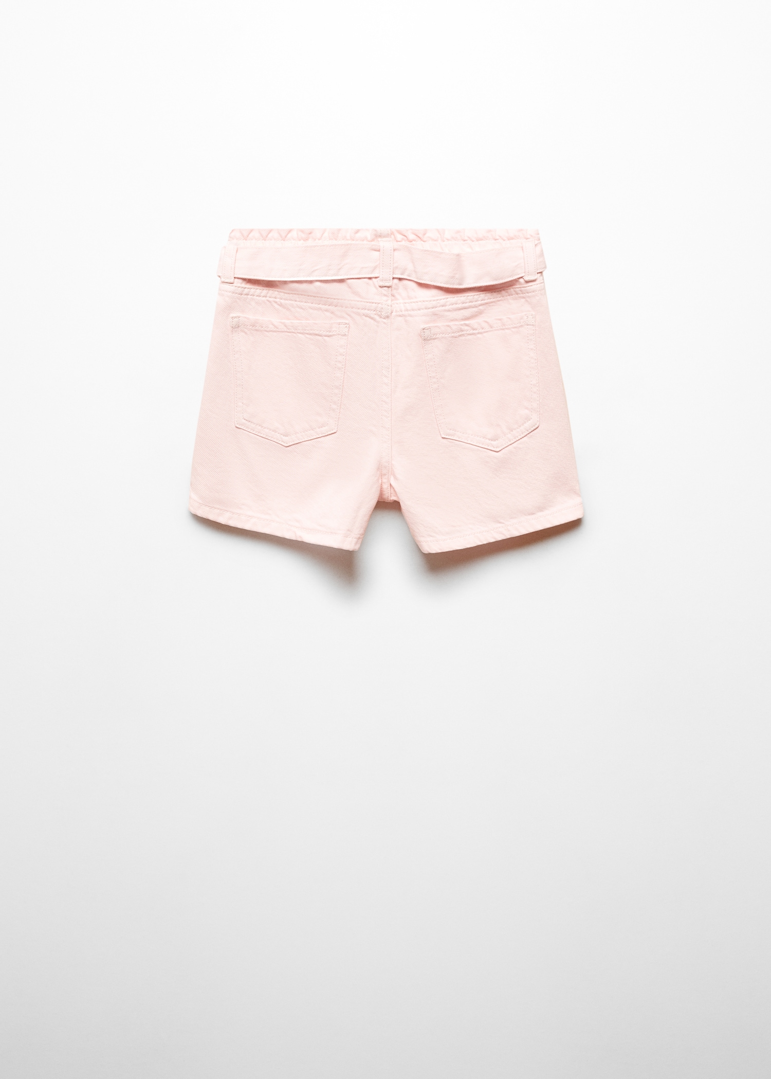 Paperbag shorts with belt - Reverse of the article