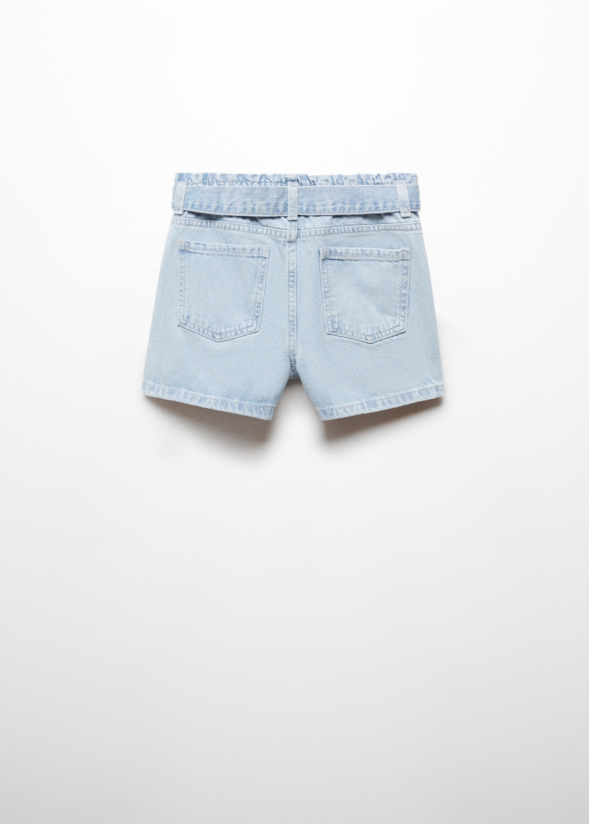 Paperbag shorts with belt - Reverse of the article