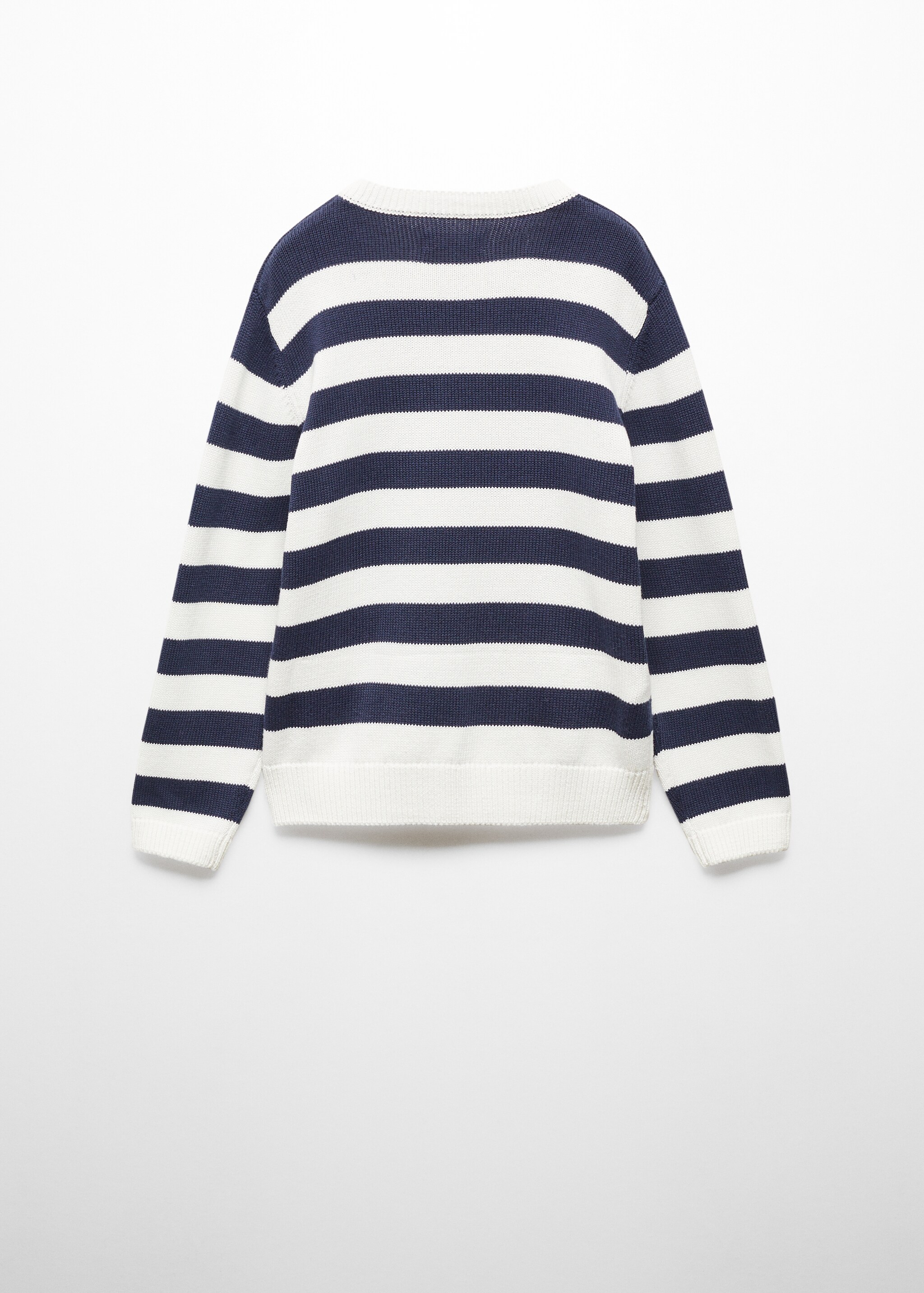 Knit striped sweater - Reverse of the article