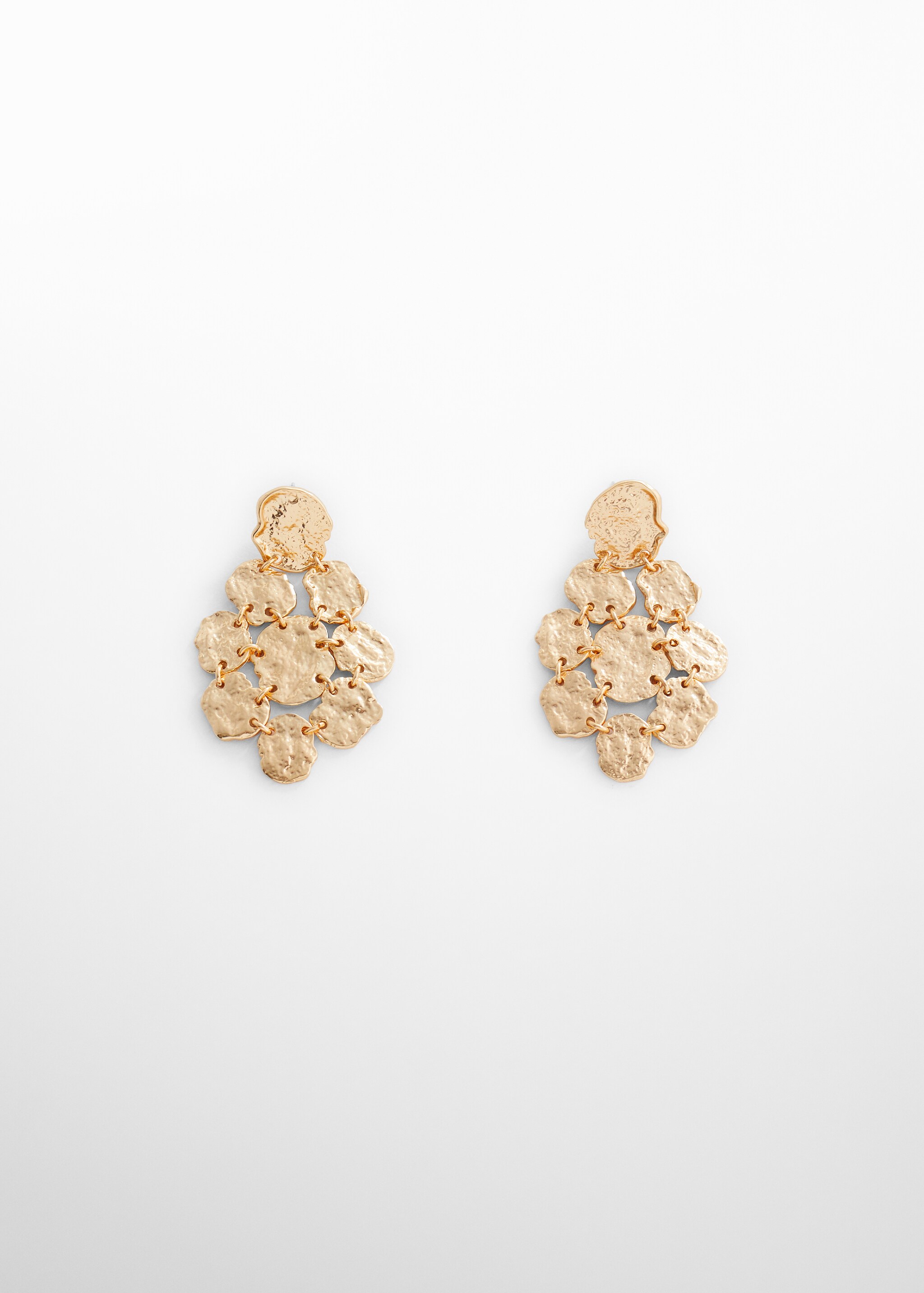 Textured coin earrings - Article without model