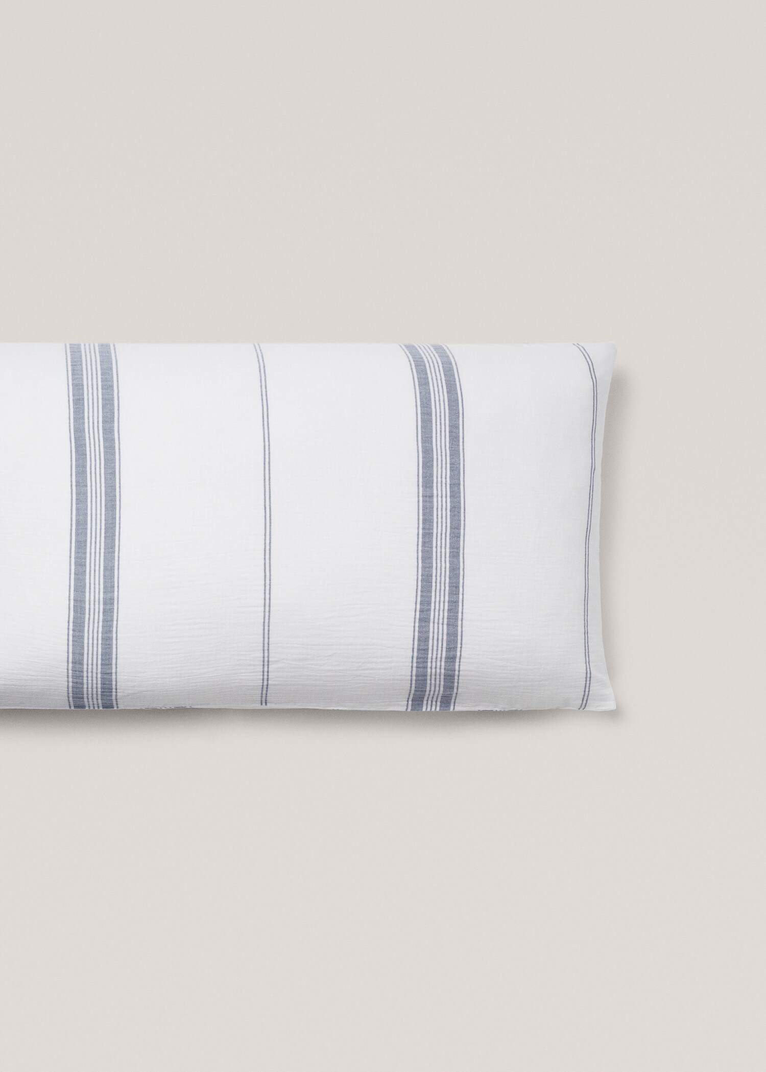 Funda almohada algodón rayas textura 45x110cm - Artículo sin modelo