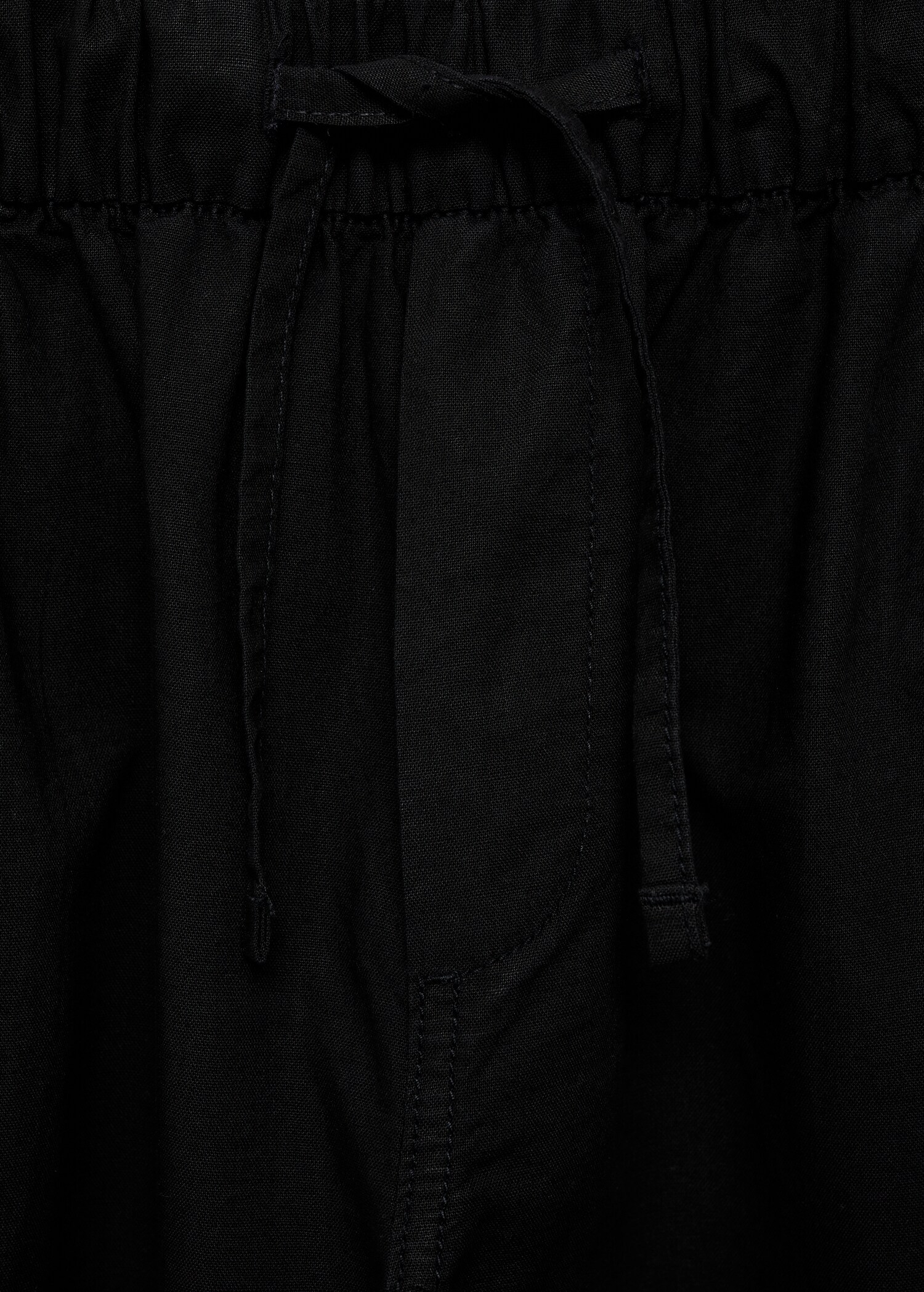 Straight linen-blend trousers - Details of the article 8
