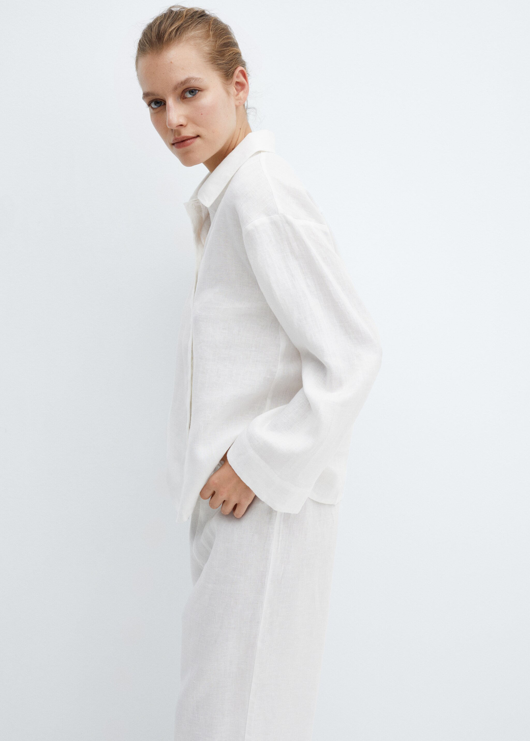 100% linen pyjama shirt - Medium plane