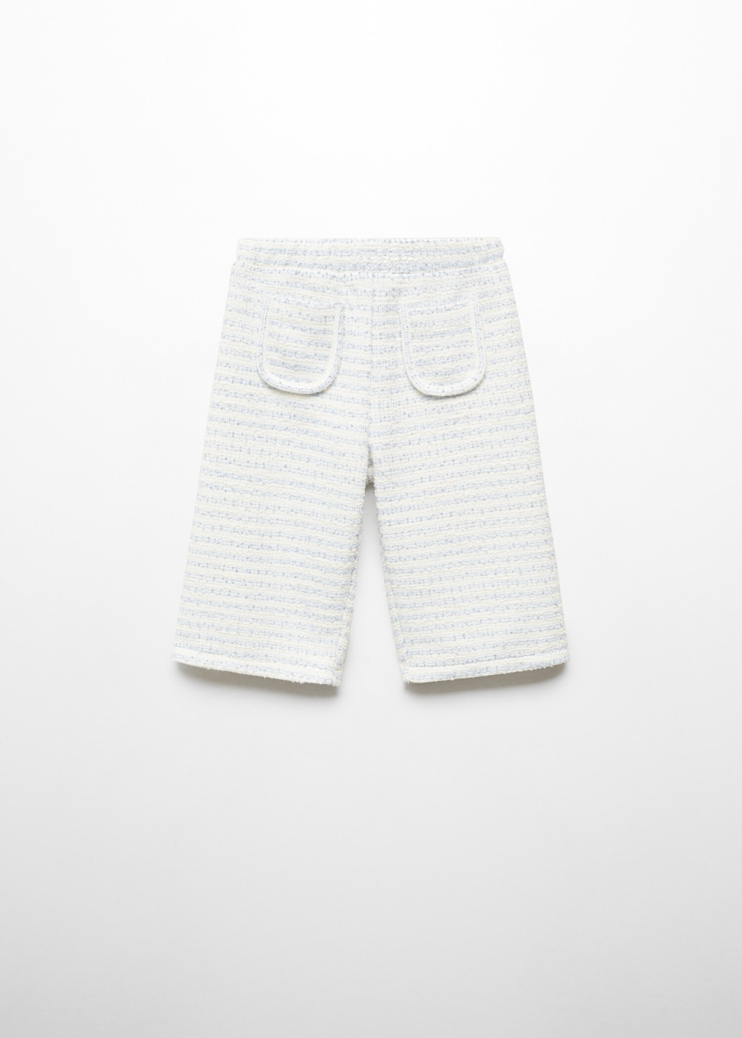 Textured culotte trousers - Reverse of the article