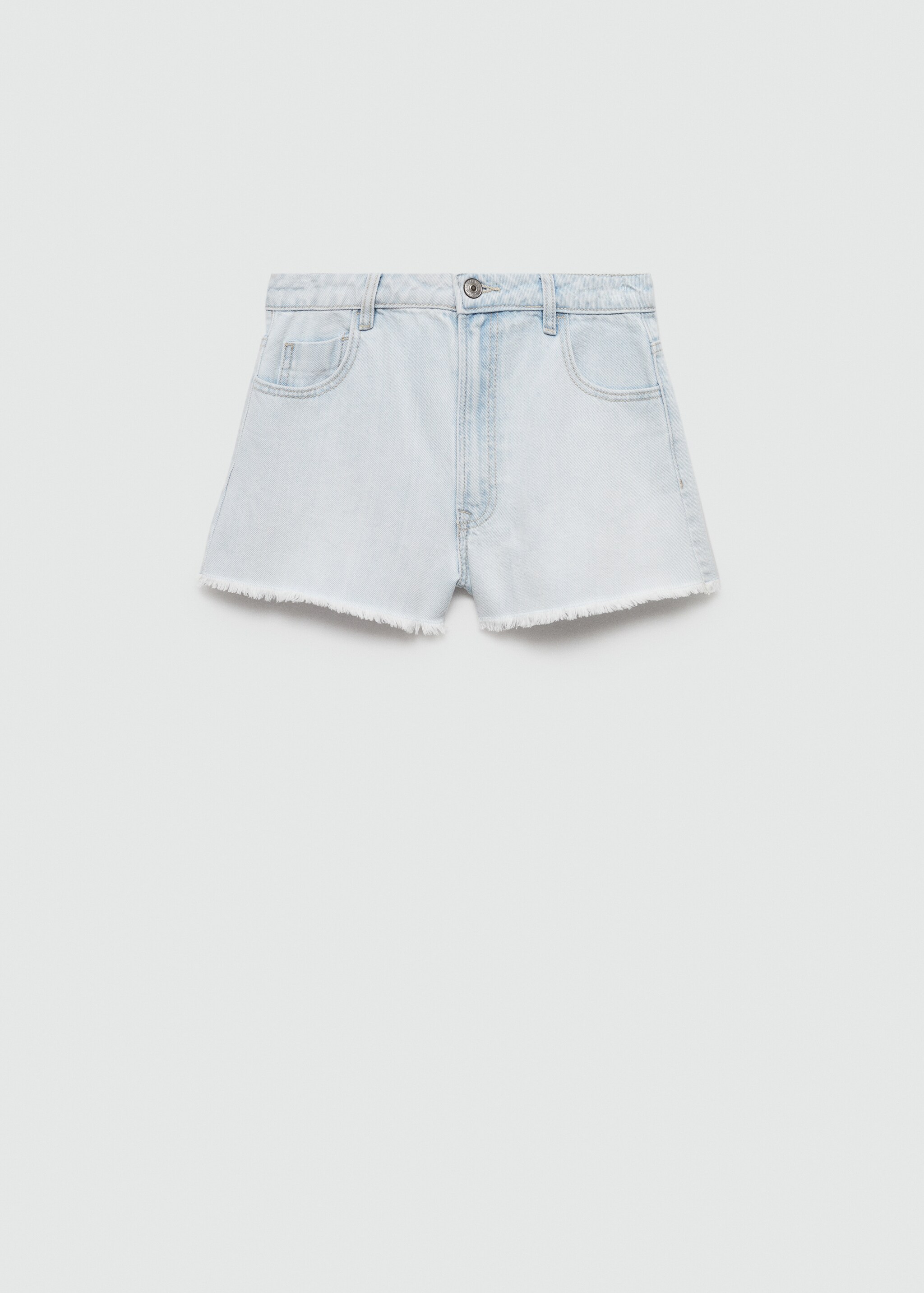 Frayed denim shorts - Article without model