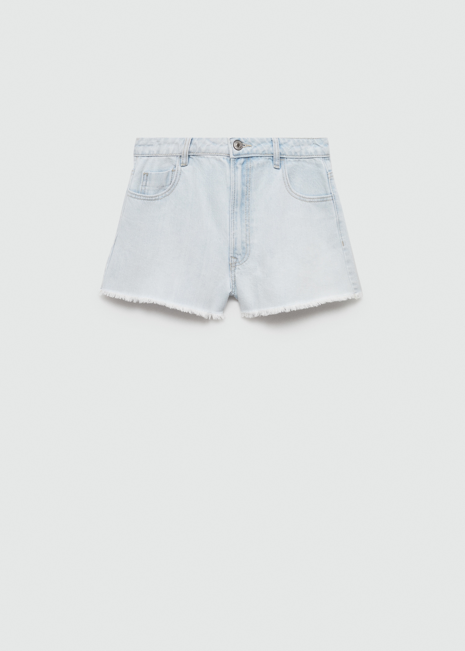 Frayed denim shorts - Article without model