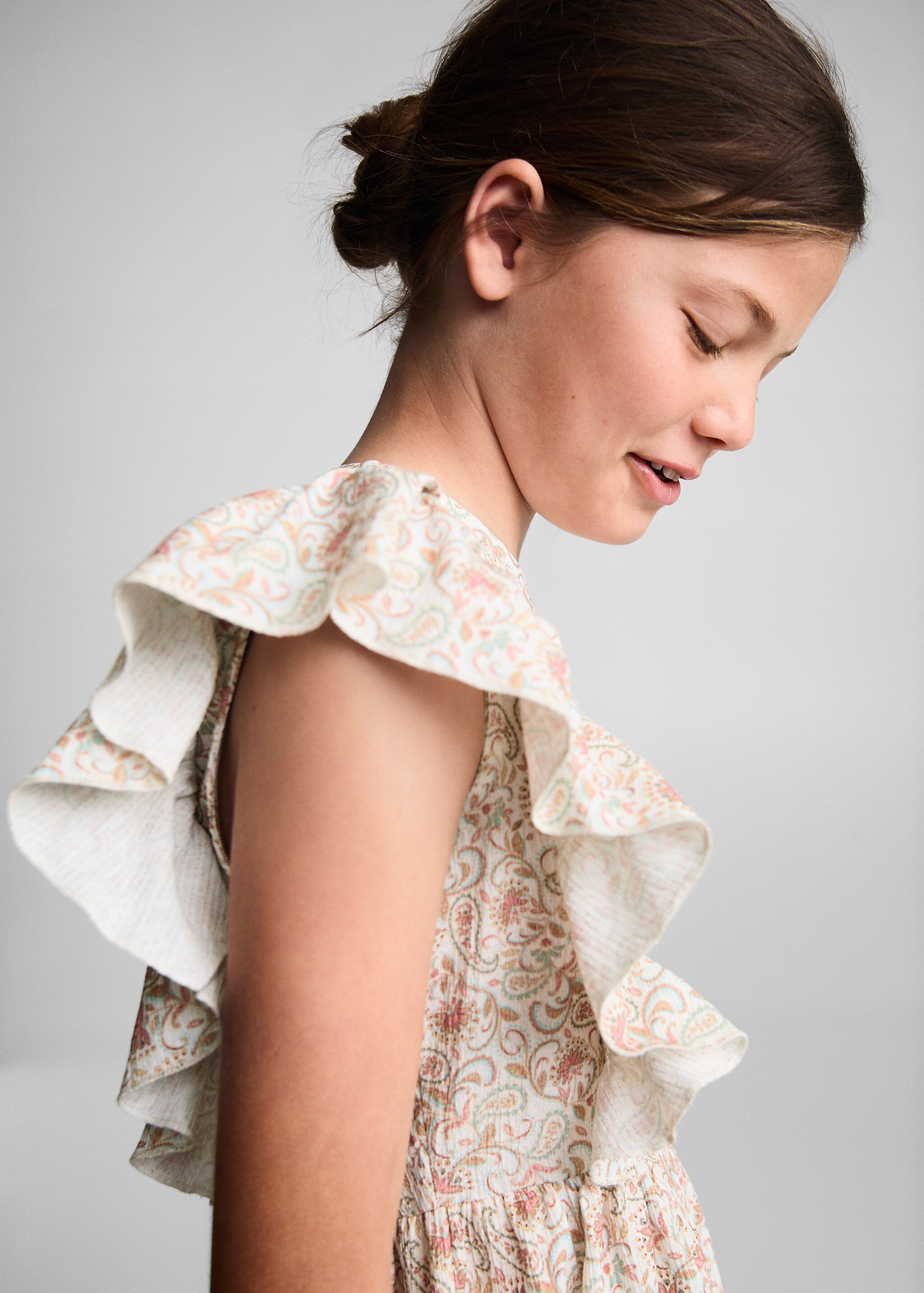 Paisley dress with ruffles - Details of the article 1